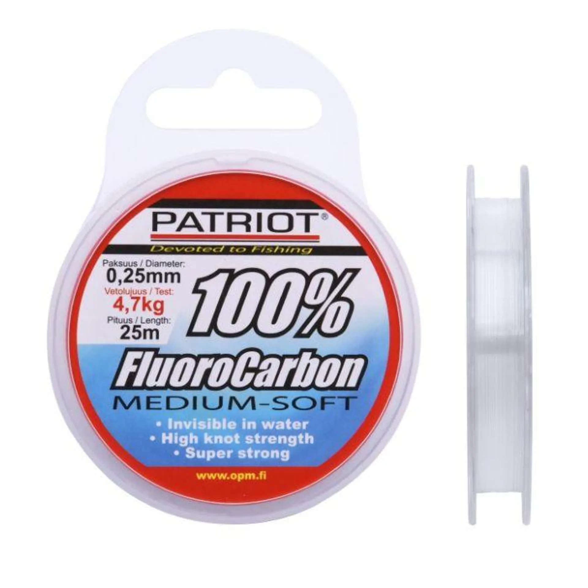 Medium-Soft 100 % Fluorocarbon 25m 0,30mm 6,0kg