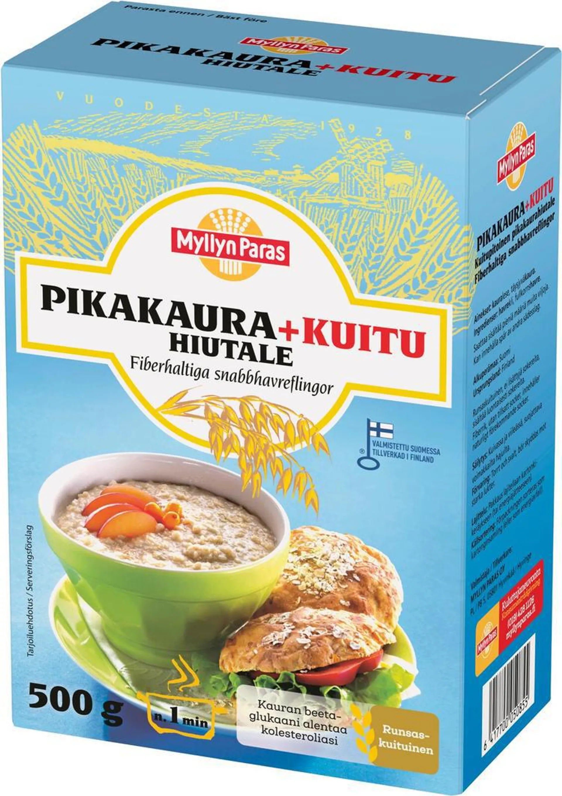 Myllyn Paras Pikakaura+Kuitu Hiutale 500 g