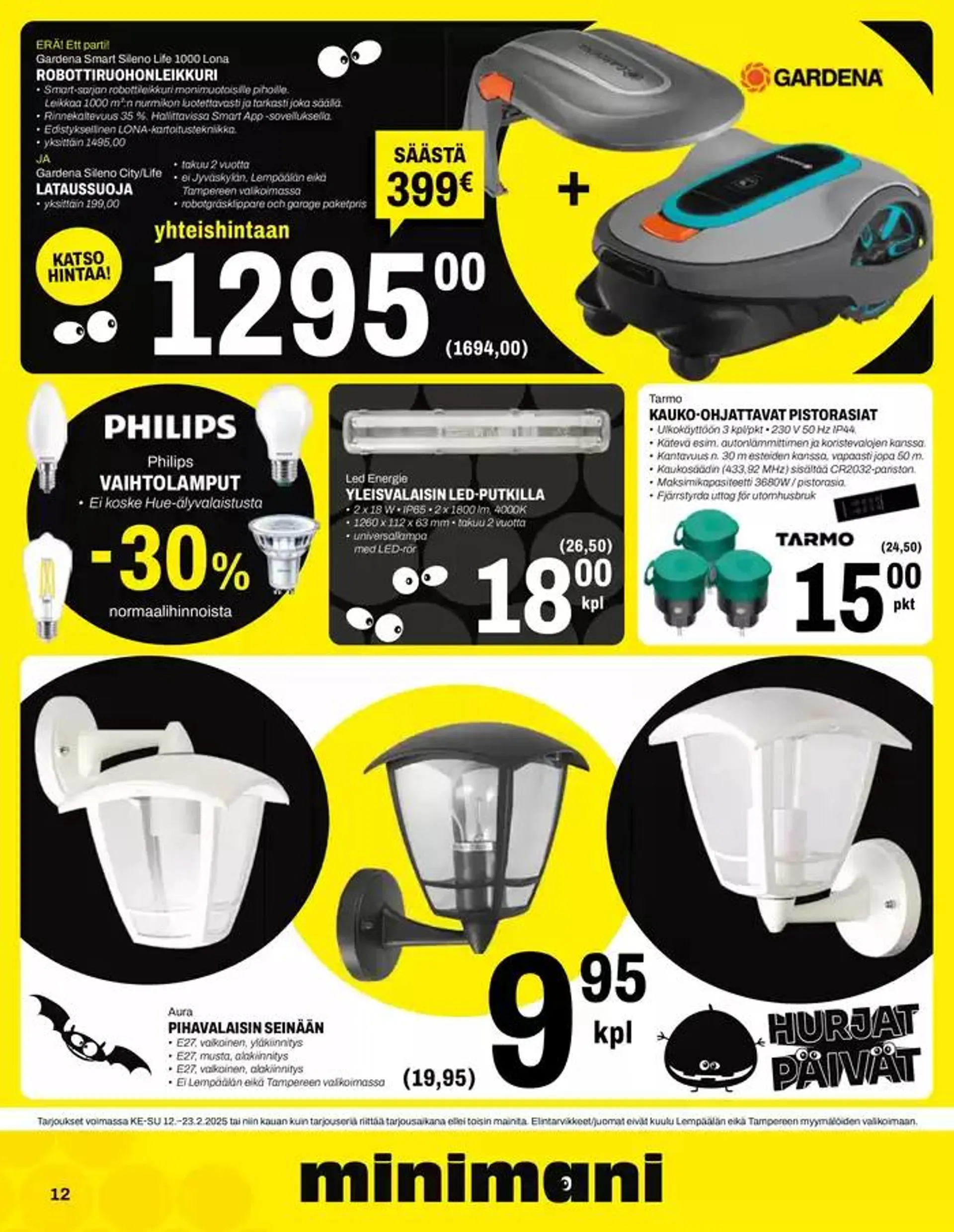 Minimani Yhtiöt Oy voimassa alkaen 18. helmikuuta - 4. maaliskuuta 2025 - Tarjouslehti sivu 12
