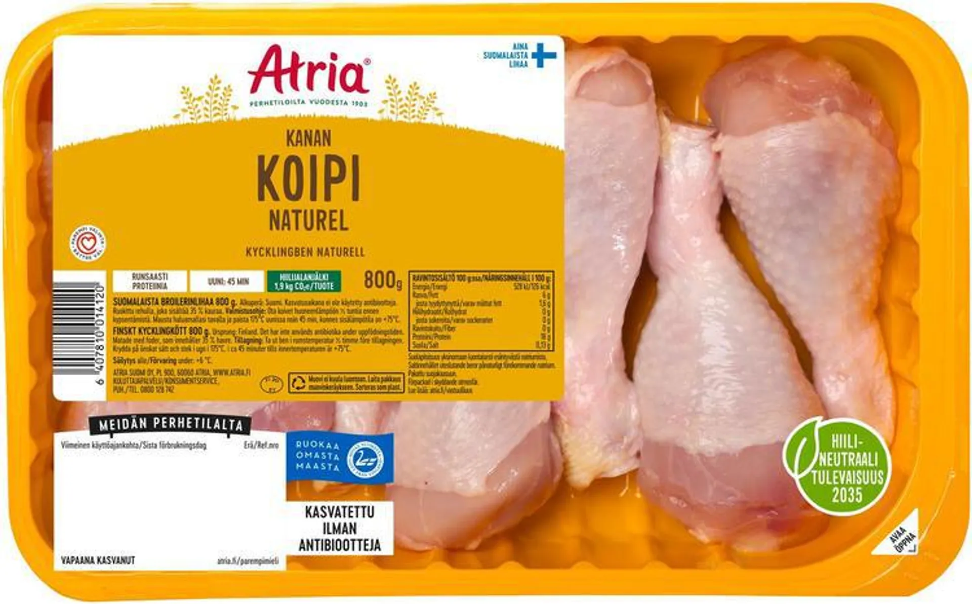 Atria Kanan Koipi Naturel 800g