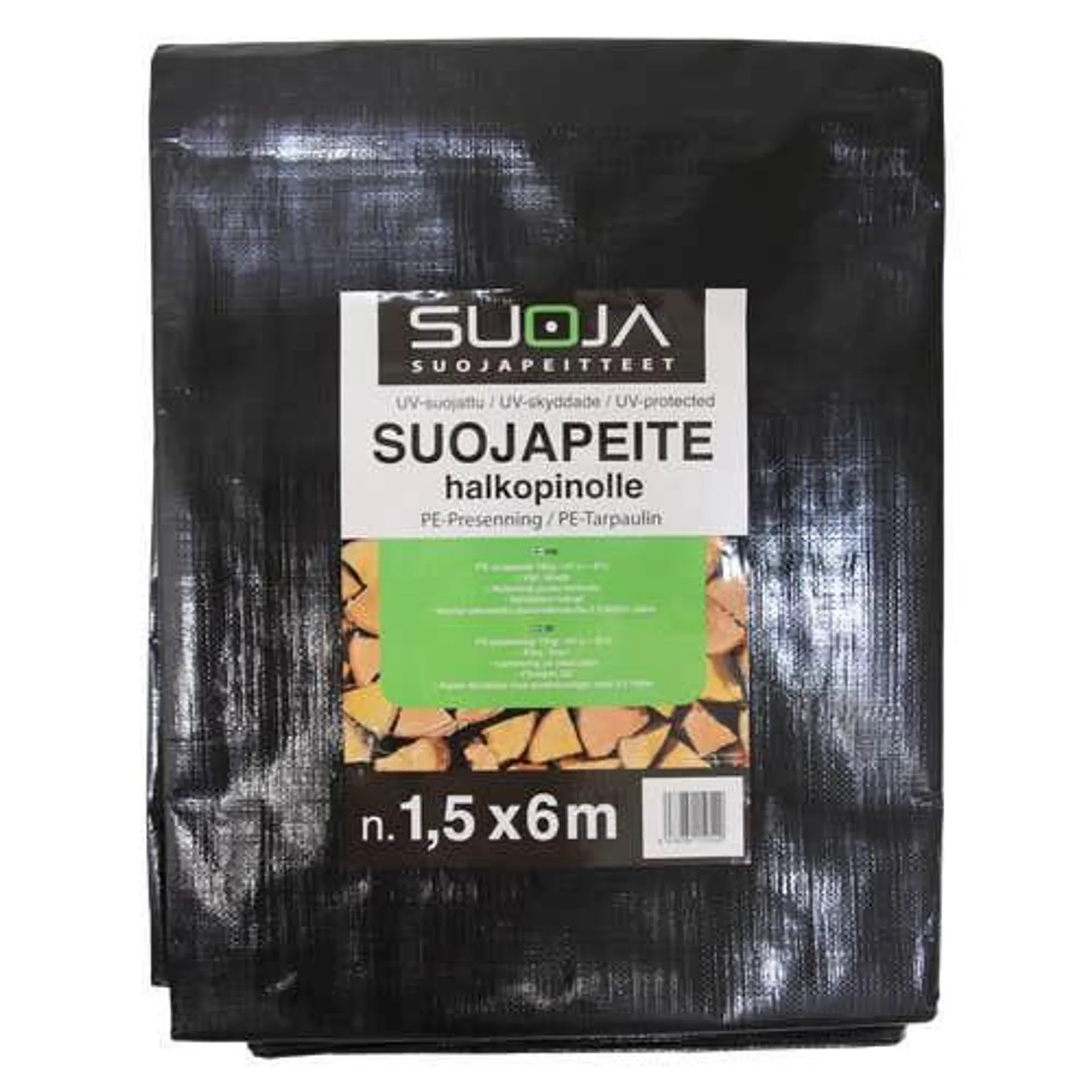 Suoja suojapeite 1,5x6m halkopinoille