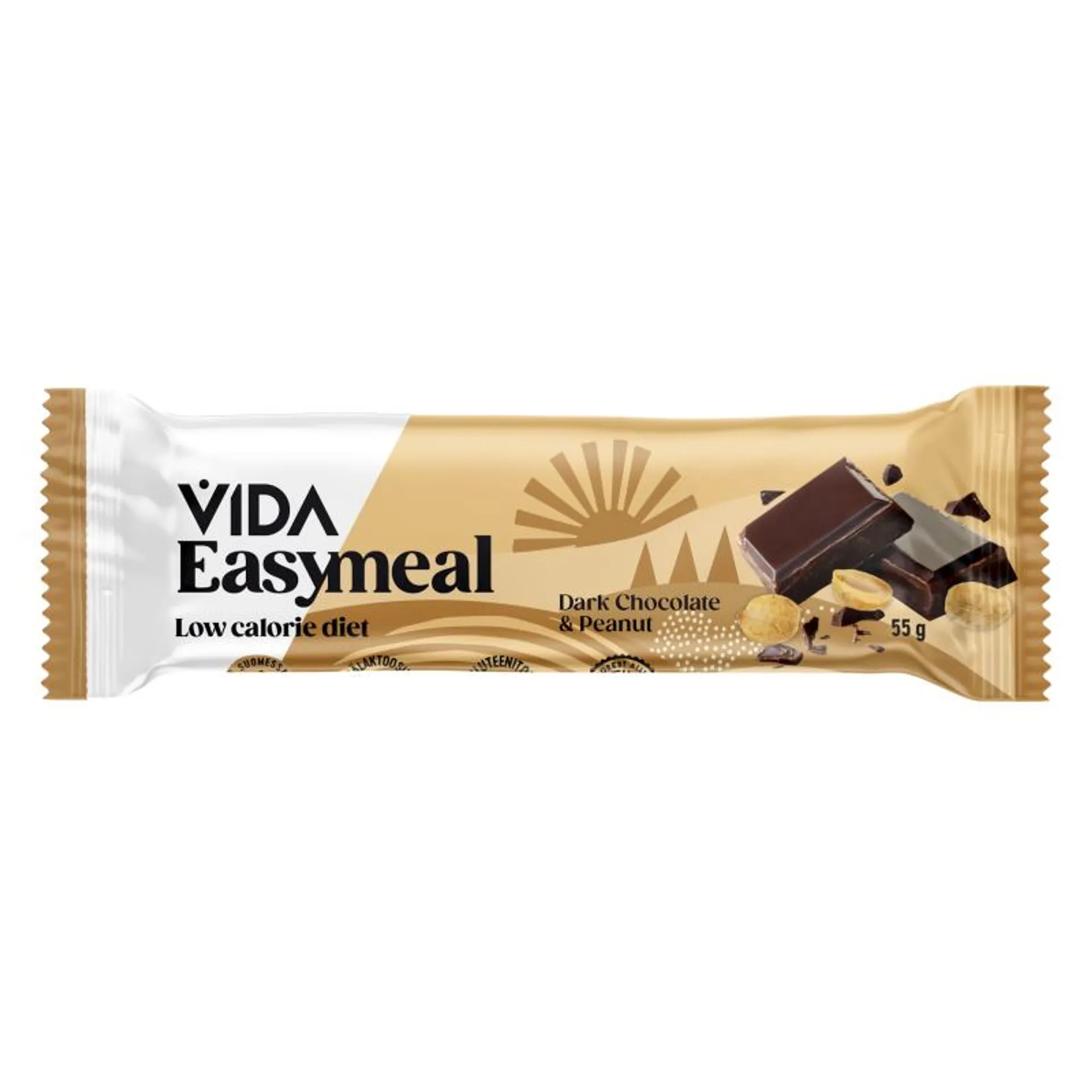 Ateriapatukka Vida Easy Meal 55 g Dark Chocolate & Peanut