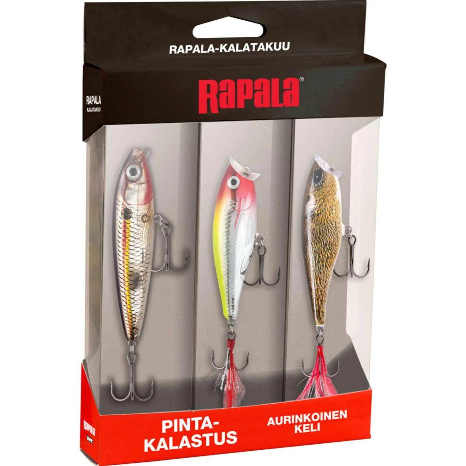 Rapala Kalatakuu viehesarja pintakalastus, aurinkoinen keli