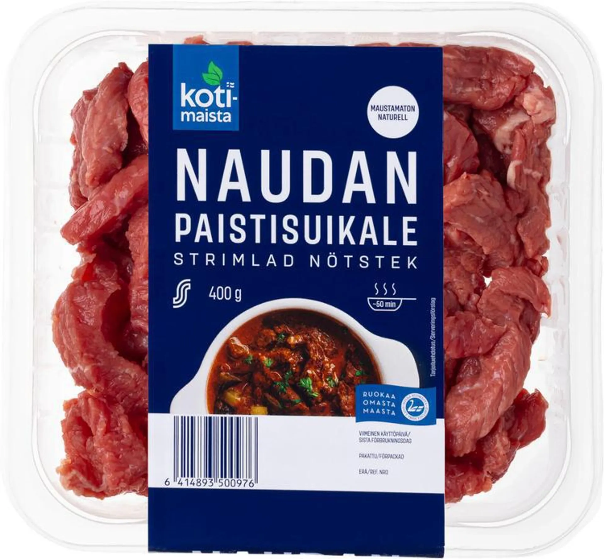 Kotimaista naudan paistisuikale 400g