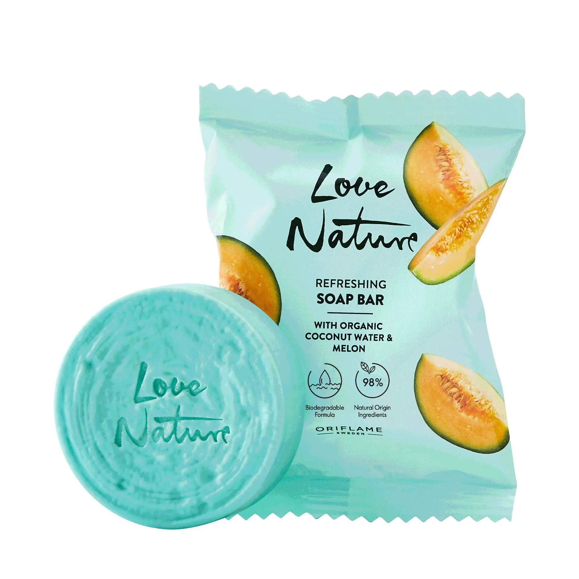 Love Nature Refreshing Organic Coconut Water & Melon -palasaippua