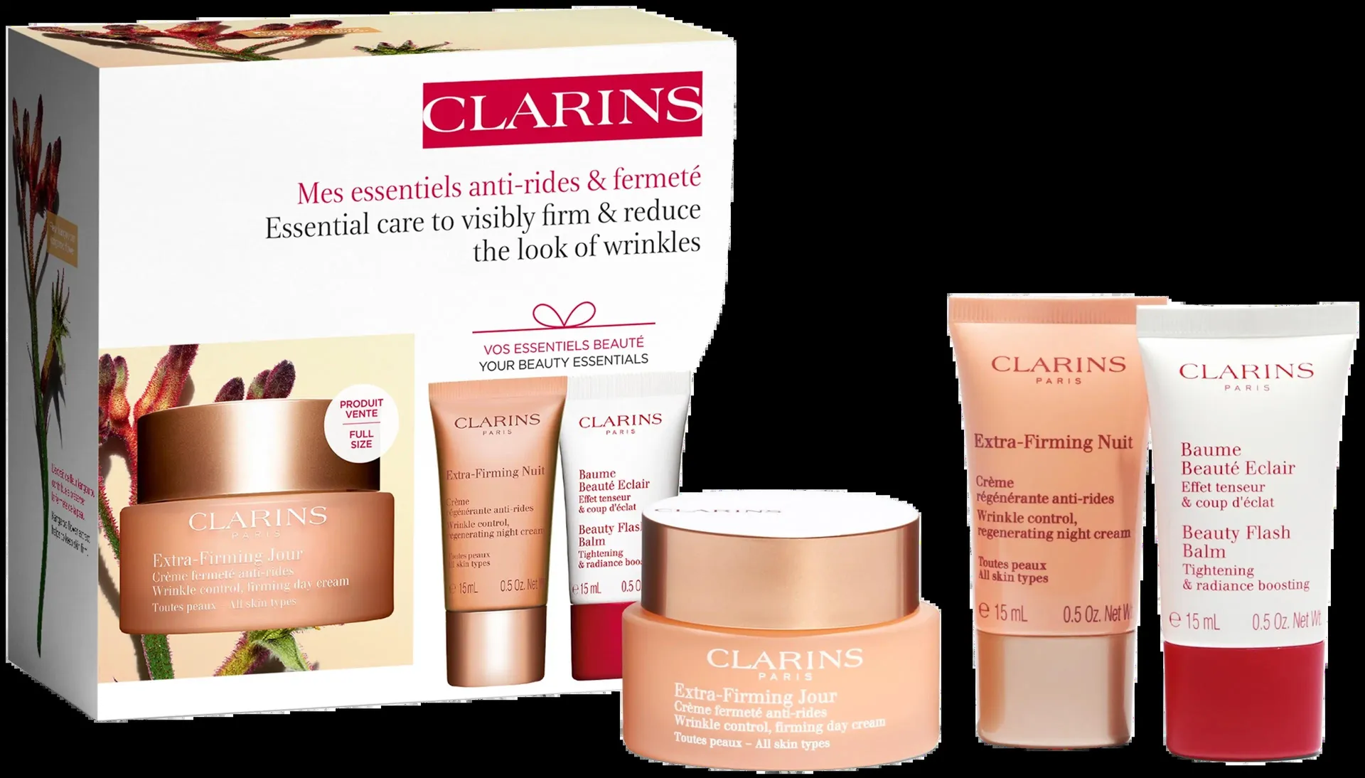 Clarins Extra-Firming ihonhoitopakkaus