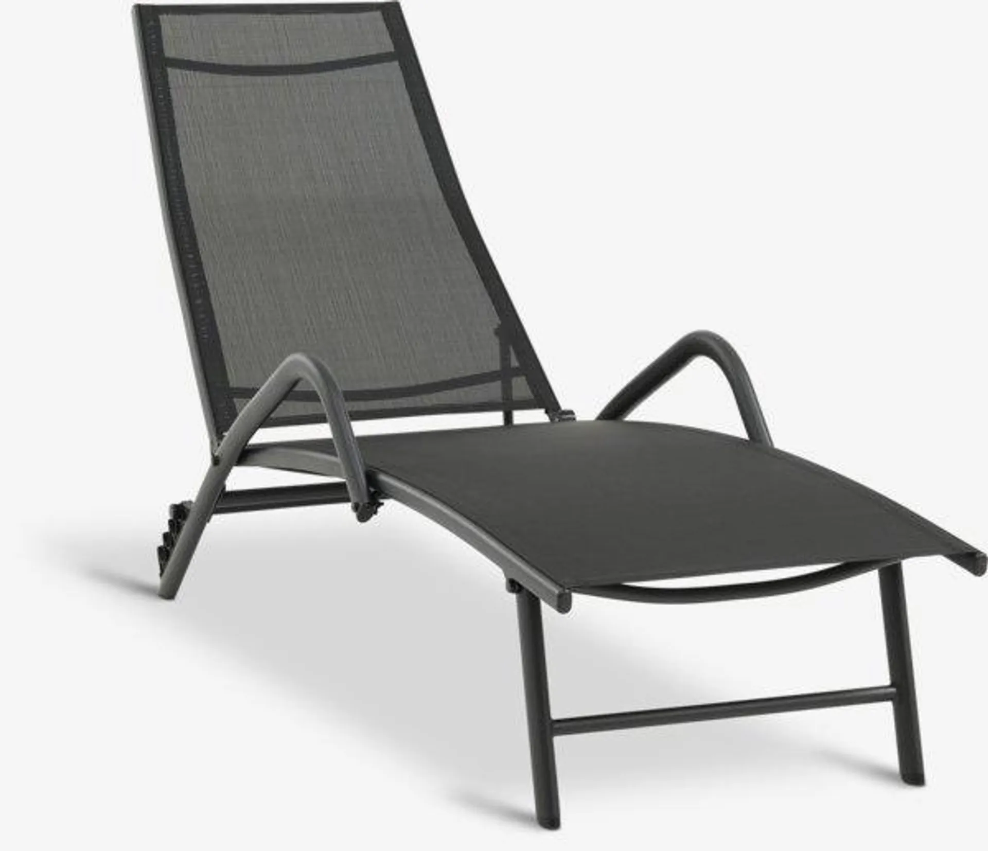 Sun lounger NORDSTRAND W59xL191 black