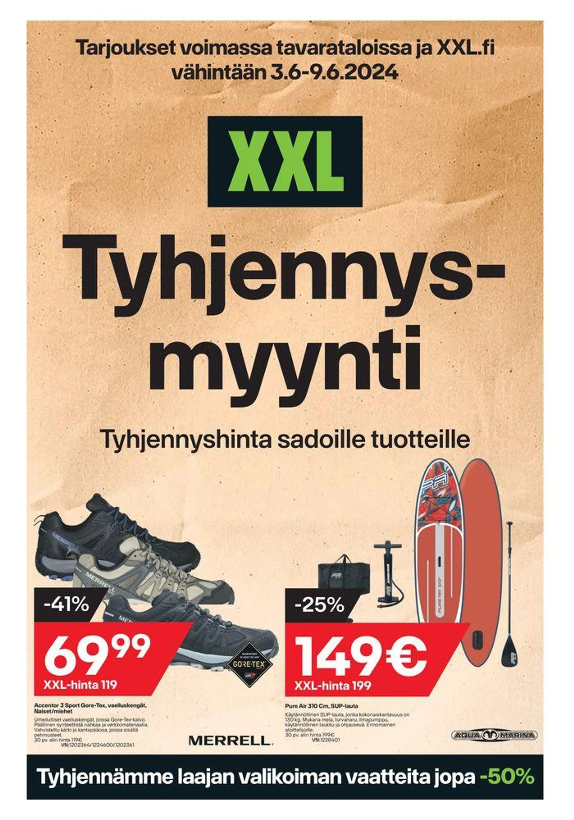 Tyyhjenyysmyynti - 1