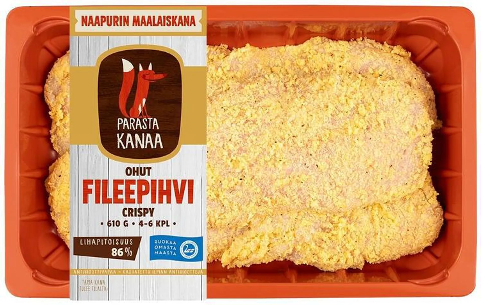 Naapurin Maalaiskanan ohutfileepihvi crispy 610g