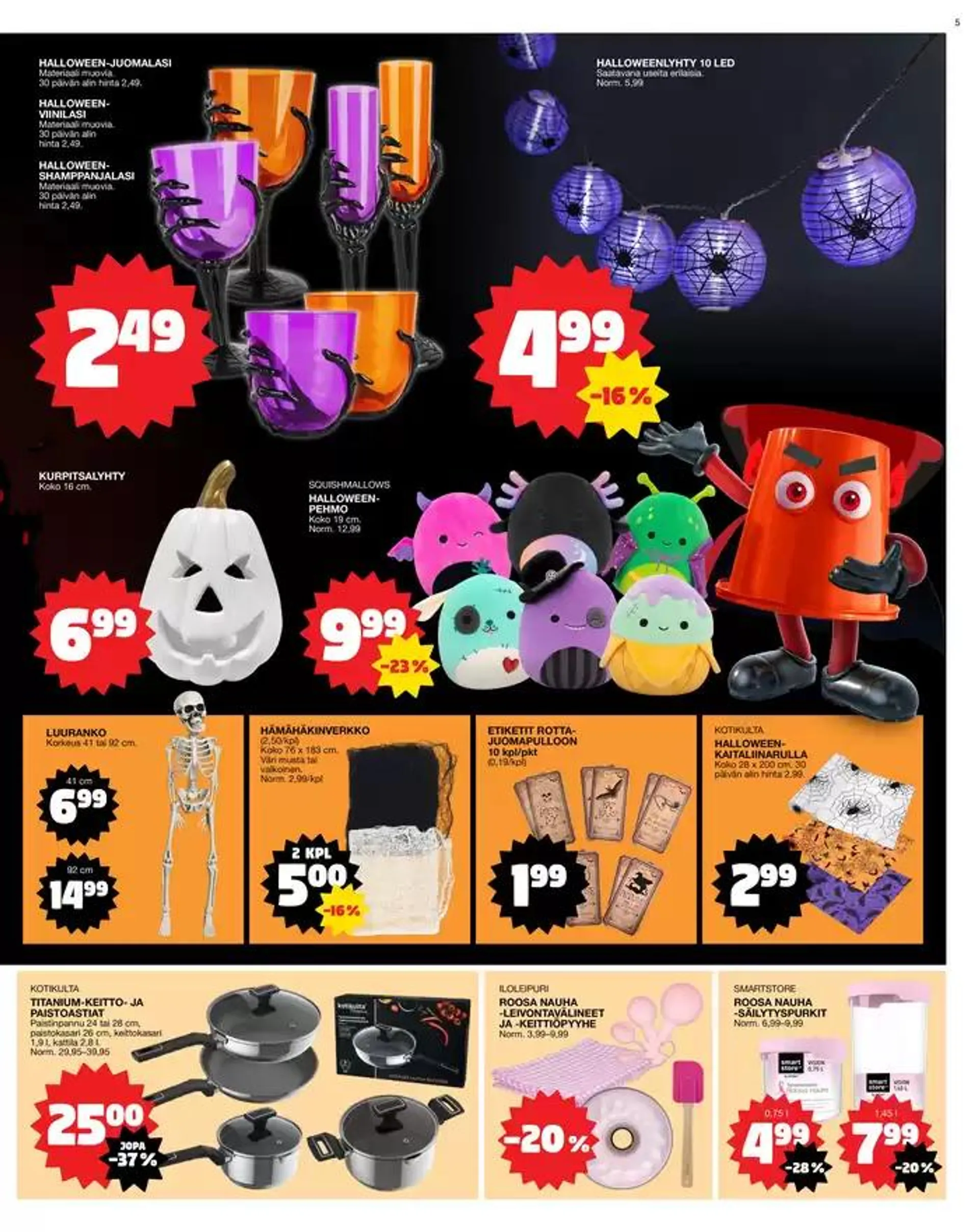 Tarjoussanomat voimassa alkaen 14. lokakuuta - 28. lokakuuta 2024 - Tarjouslehti sivu 5