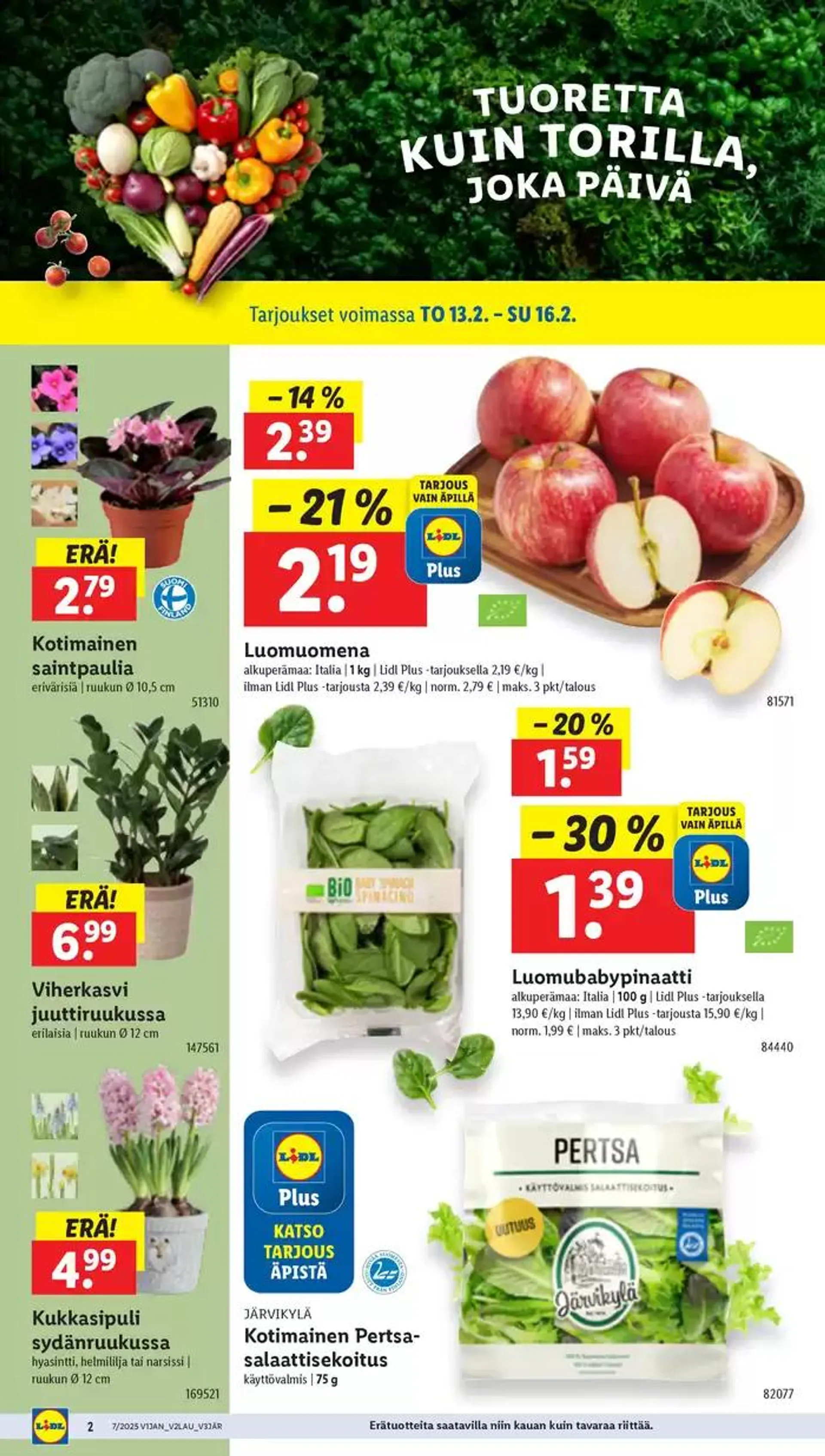 Laaja valikoima tarjouksia voimassa alkaen 10. helmikuuta - 19. helmikuuta 2025 - Tarjouslehti sivu 2