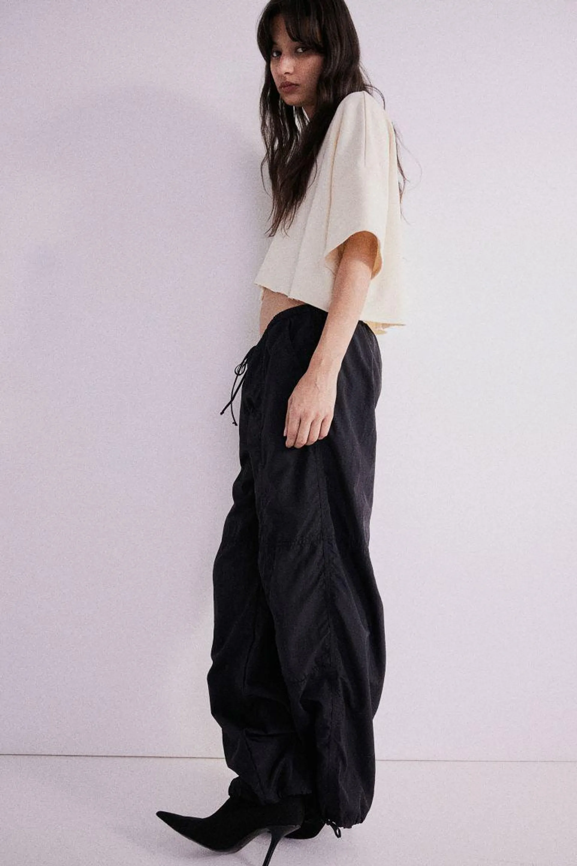 Nylon Parachute Pants