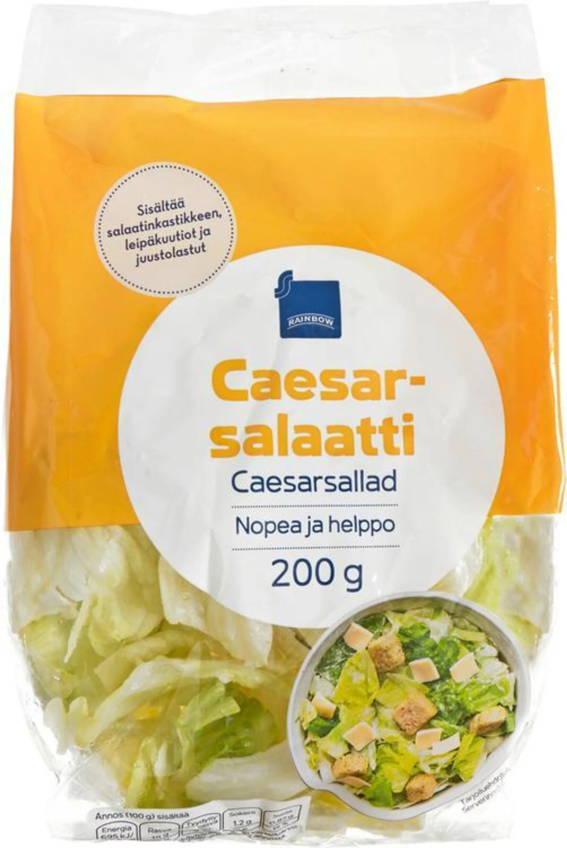 Rainbow Caesar-Salaatti 200g