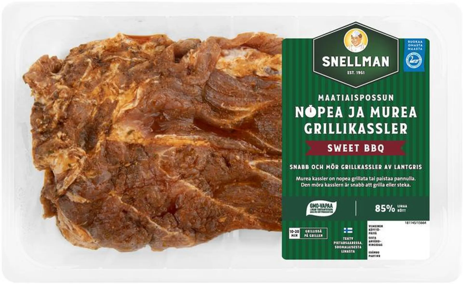 Snellman Maatiaispossun nopea ja murea grillikassler n. 600 g