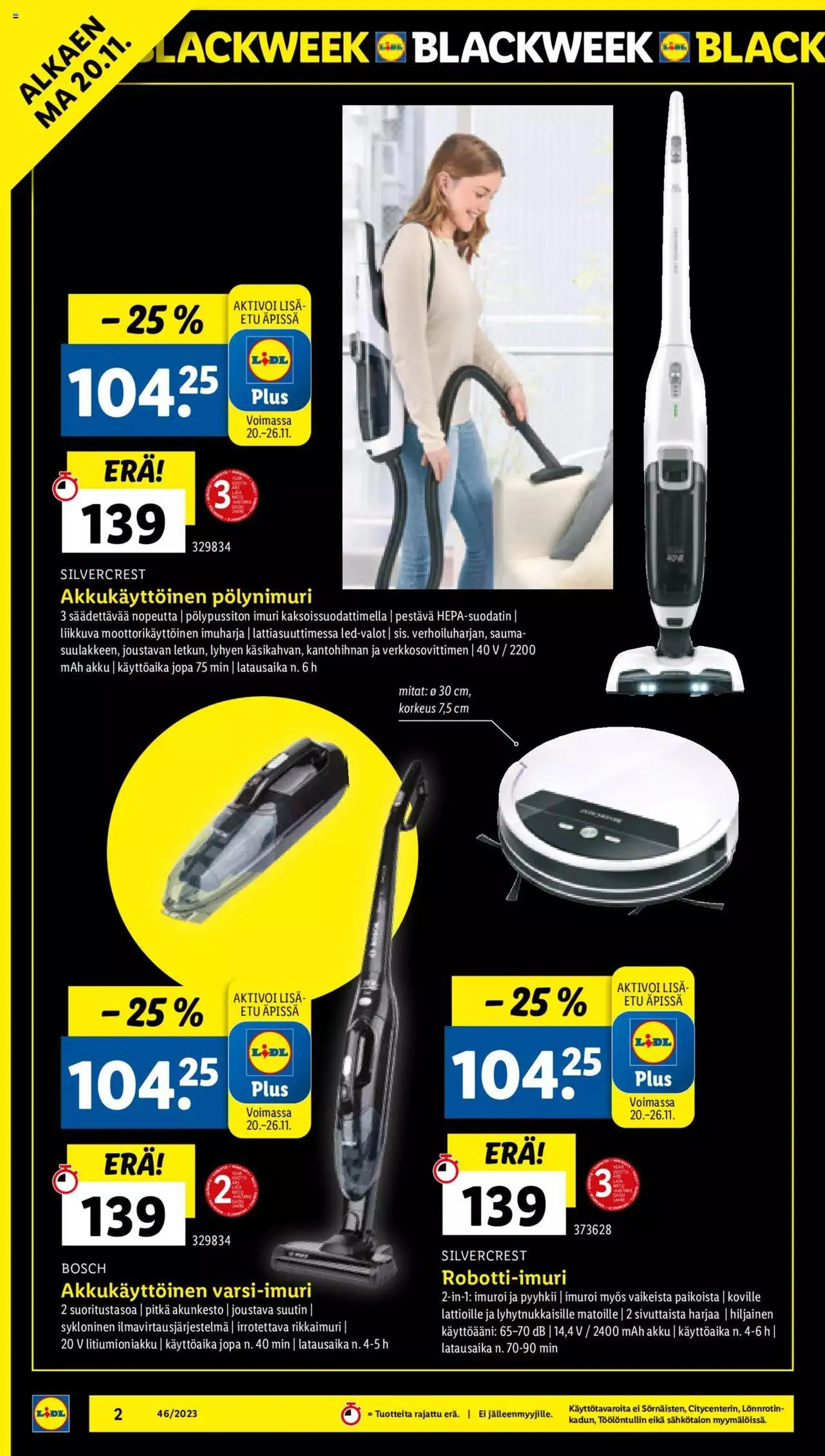 Lidl - Black Friday voimassa alkaen 20. marraskuuta - 26. marraskuuta 2023 - Tarjouslehti sivu 2