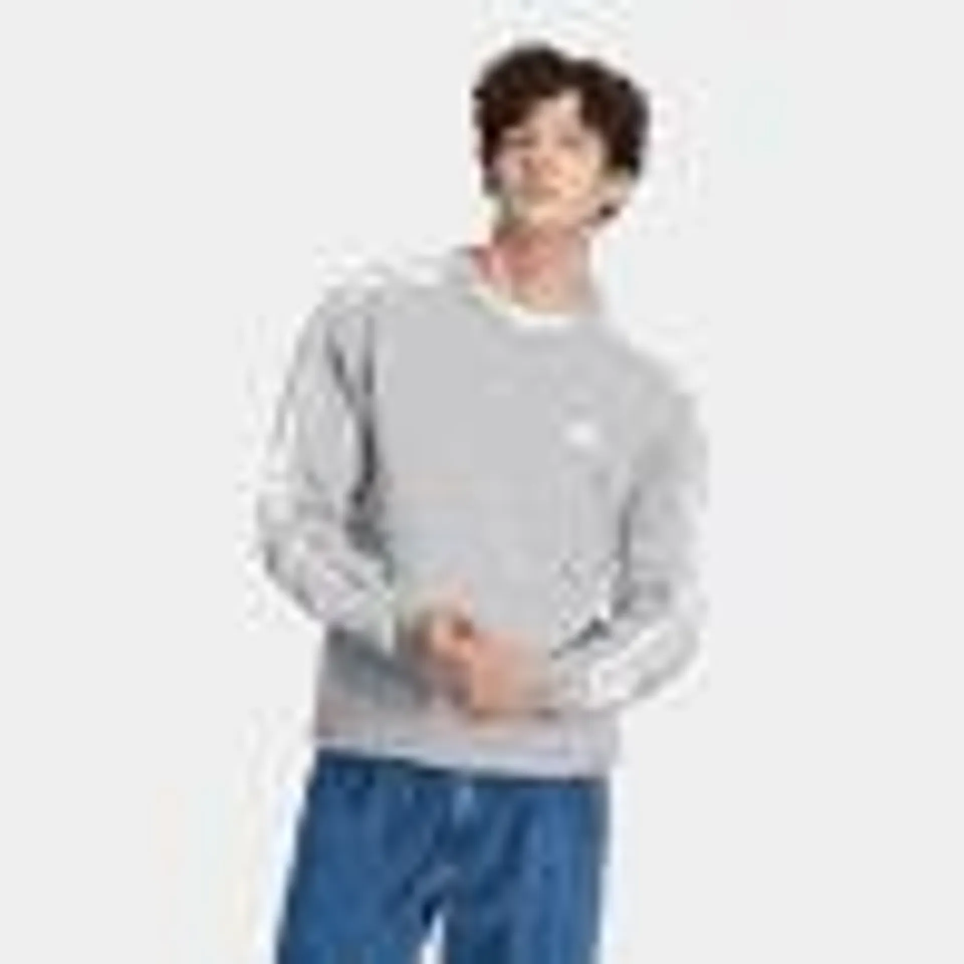 Essentials Fleece 3-Stripes Sweatshirt, miesten collegepaita