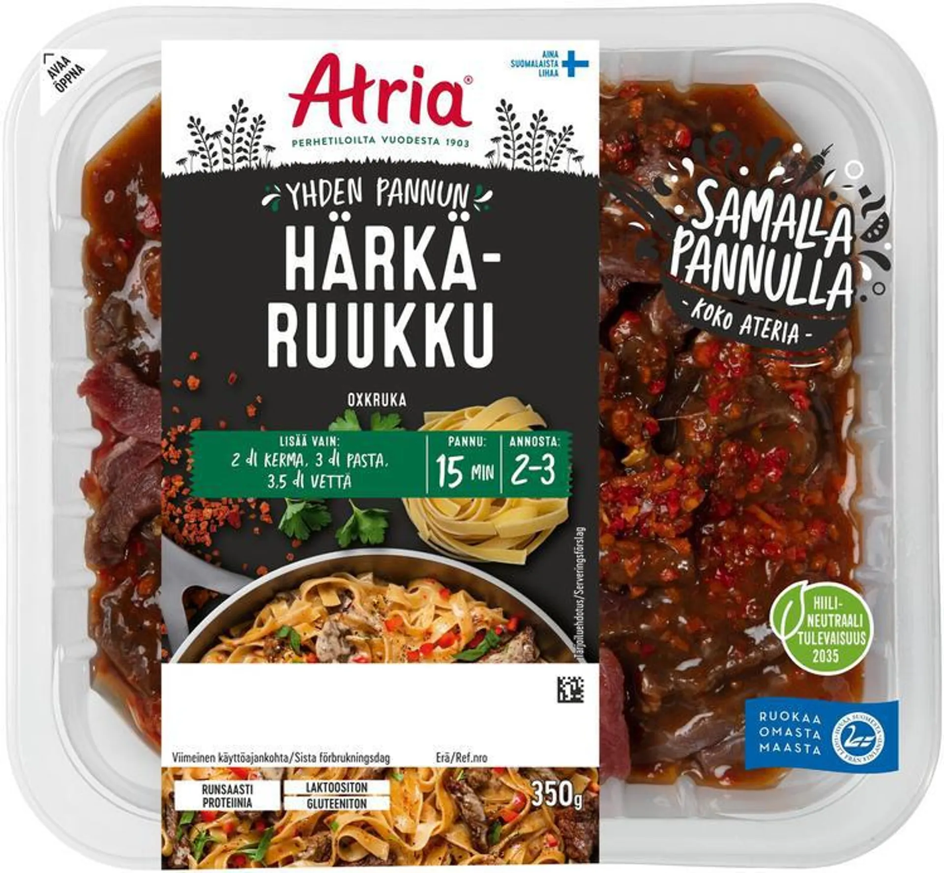 Atria Yhden Pannun Härkäruukku 350g