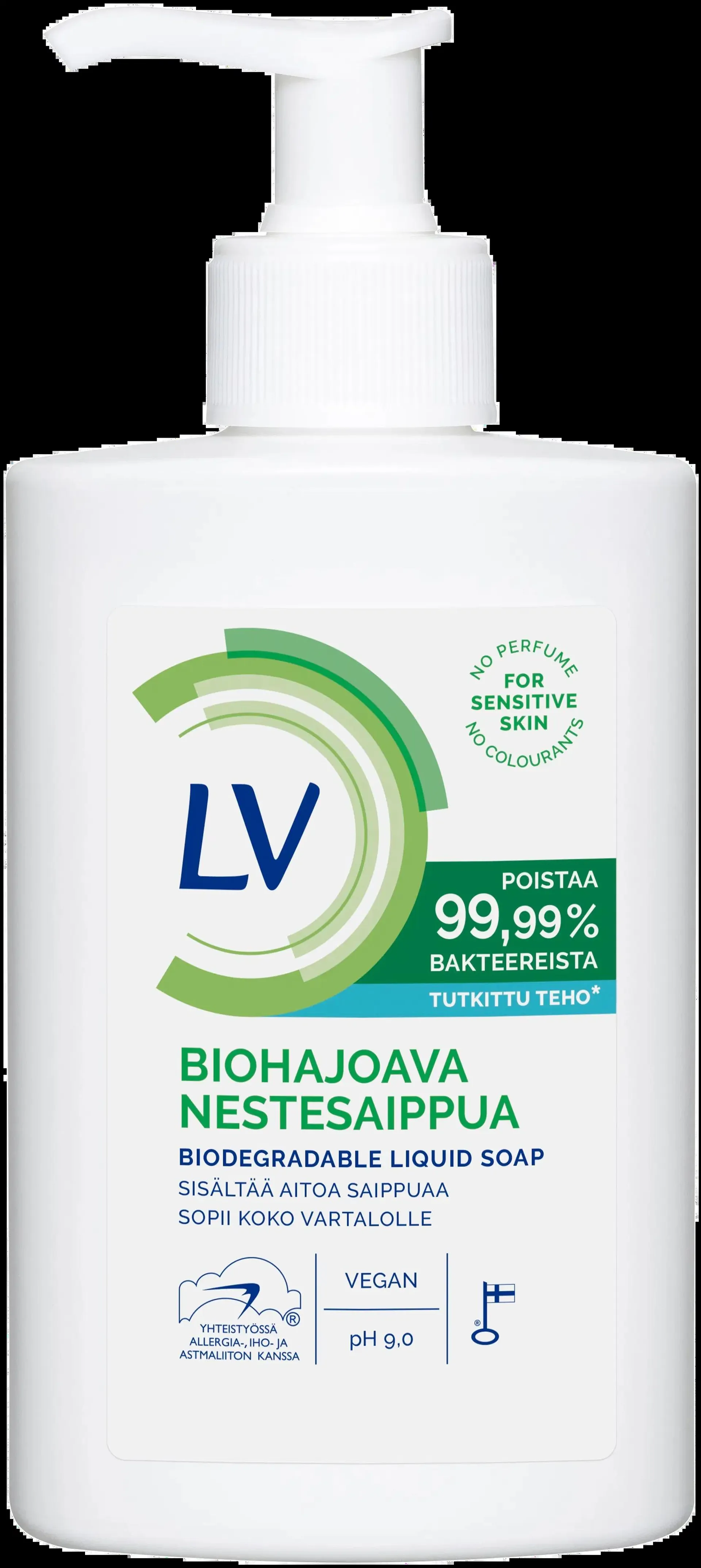 LV 300ml biohajoava Nestesaippua