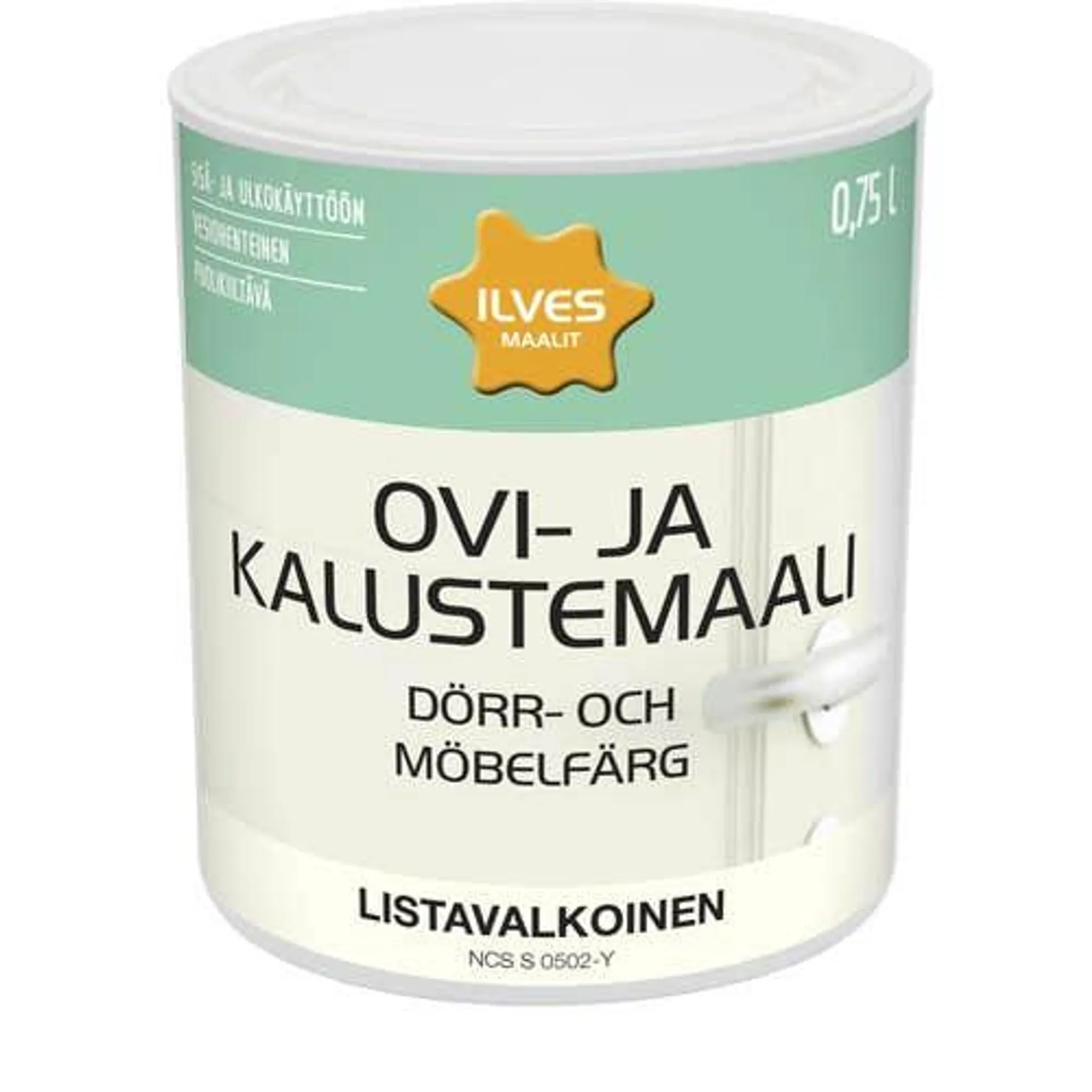 Ilves ovimaali ja kalustemaali listavalkoinen 0,75L