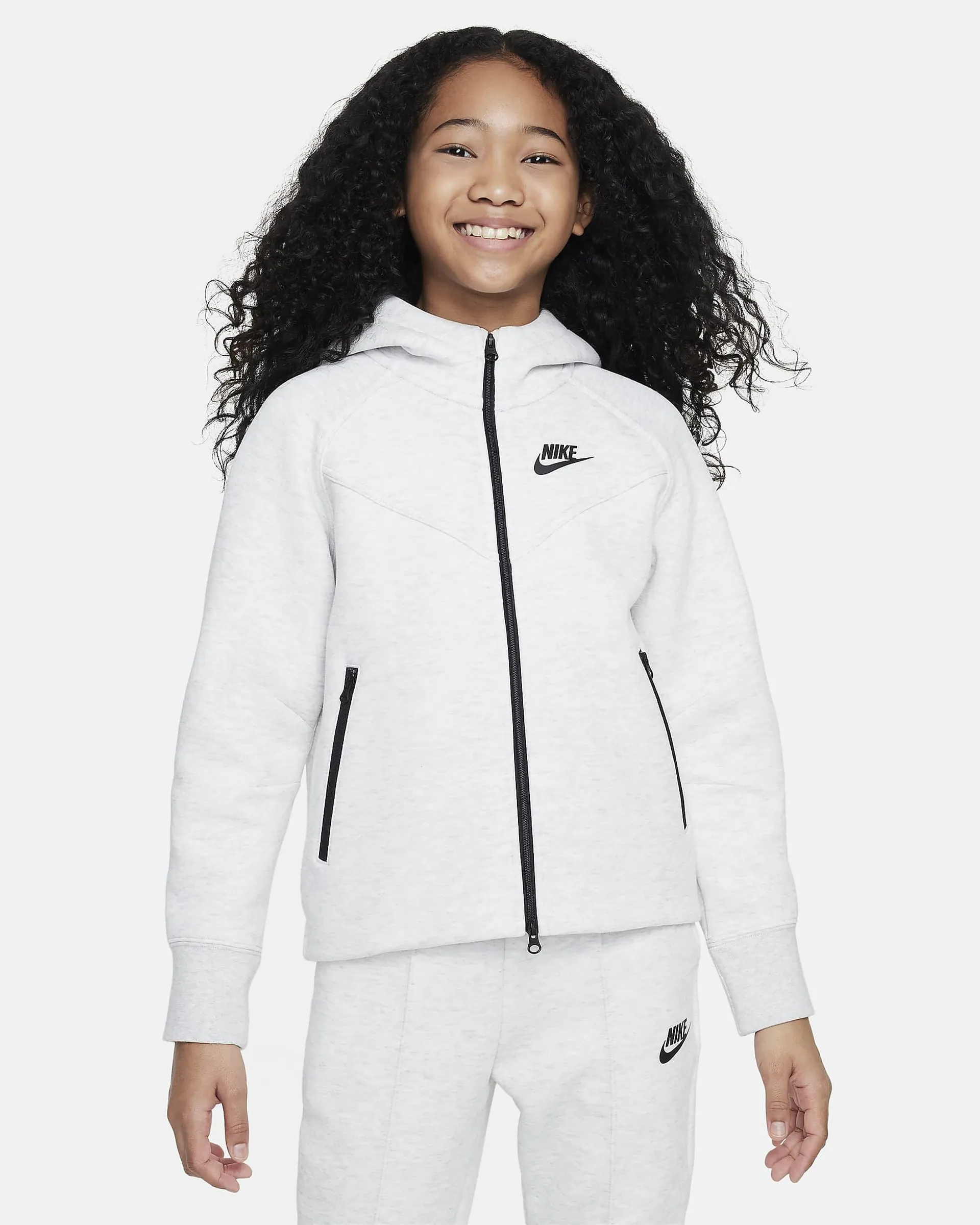 Older Kids' (Girls') Full-Zip Hoodie