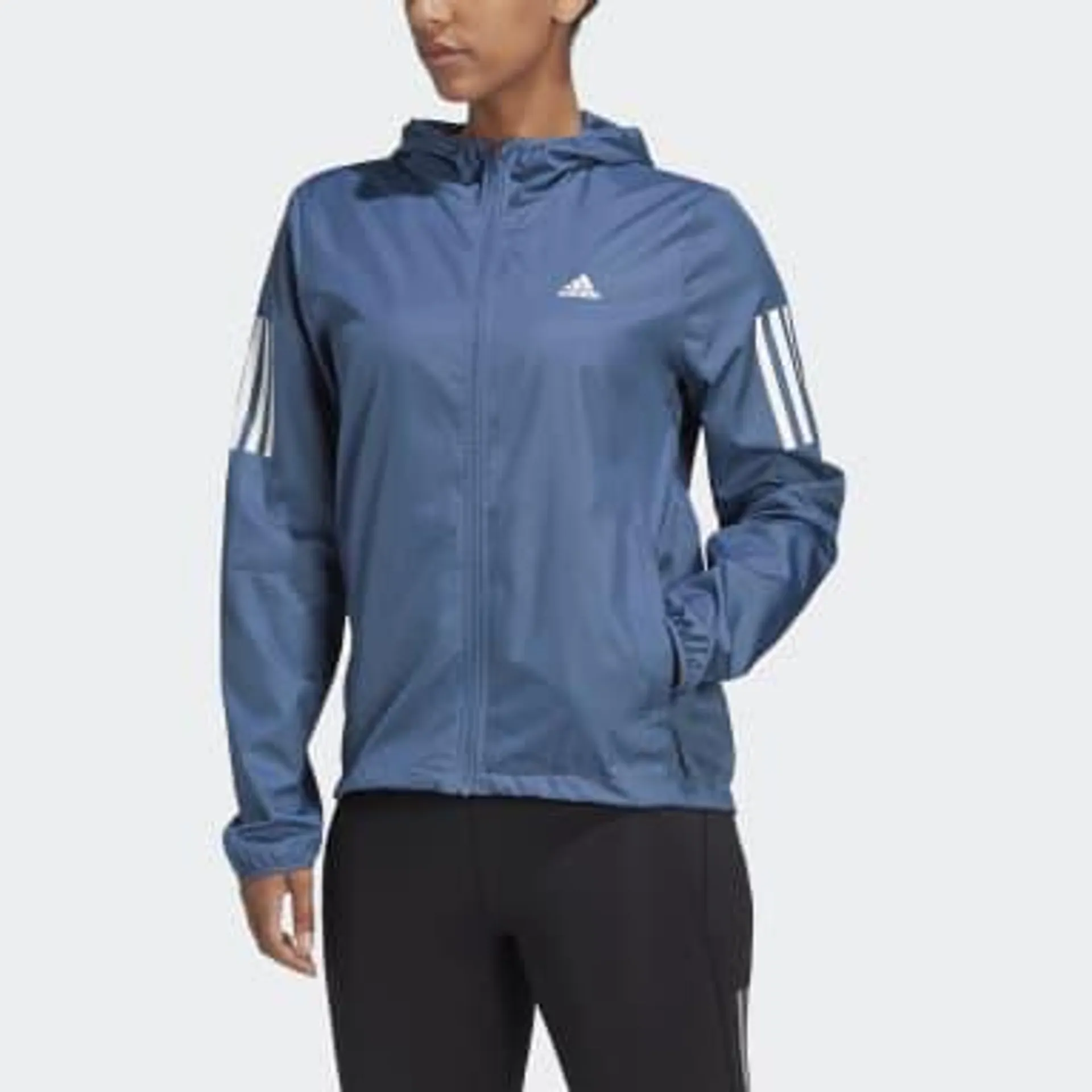 Own the Run Hooded Running Windbreaker