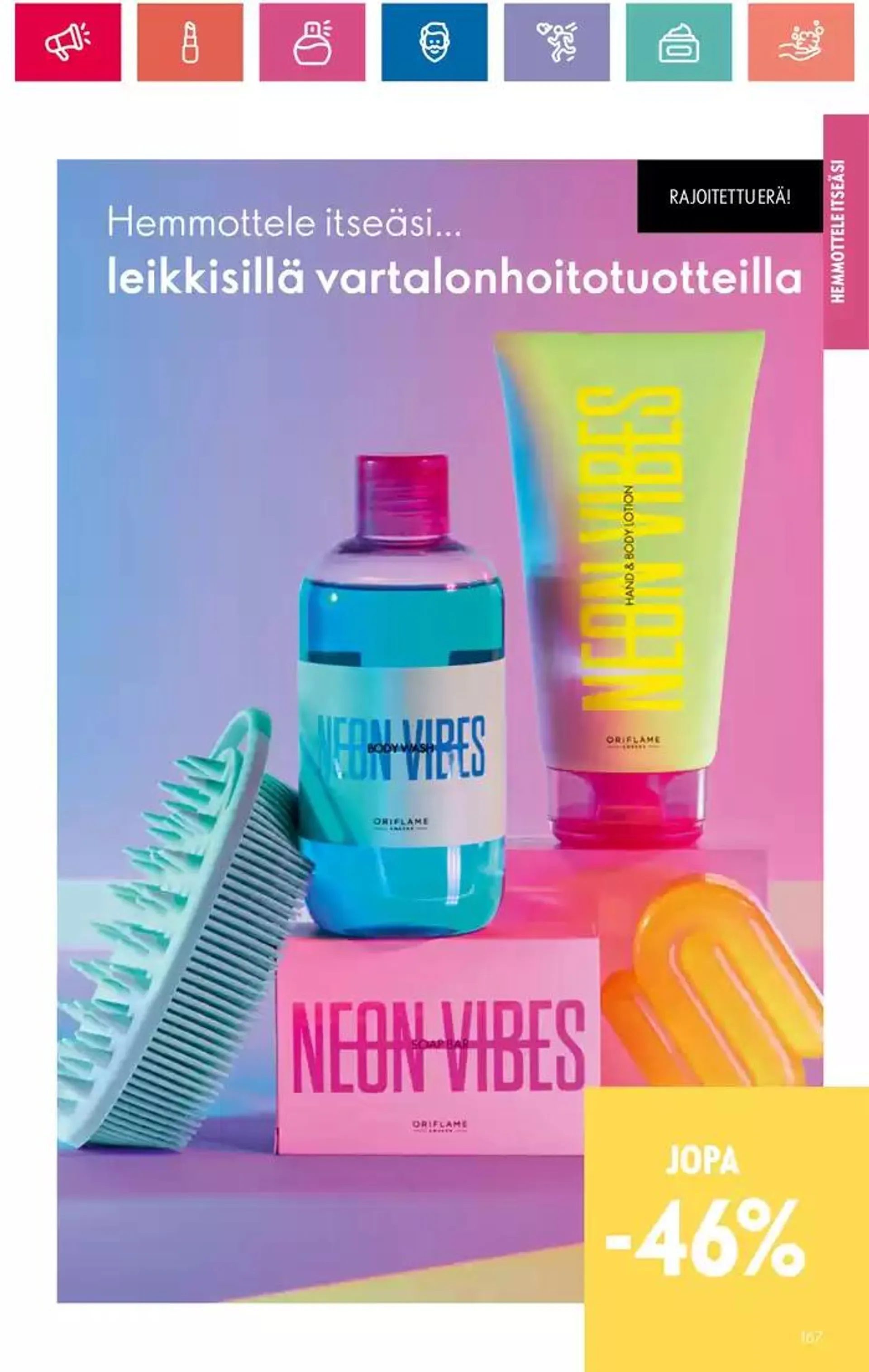 Oriflame tarjoukset voimassa alkaen 3. lokakuuta - 17. lokakuuta 2024 - Tarjouslehti sivu 167