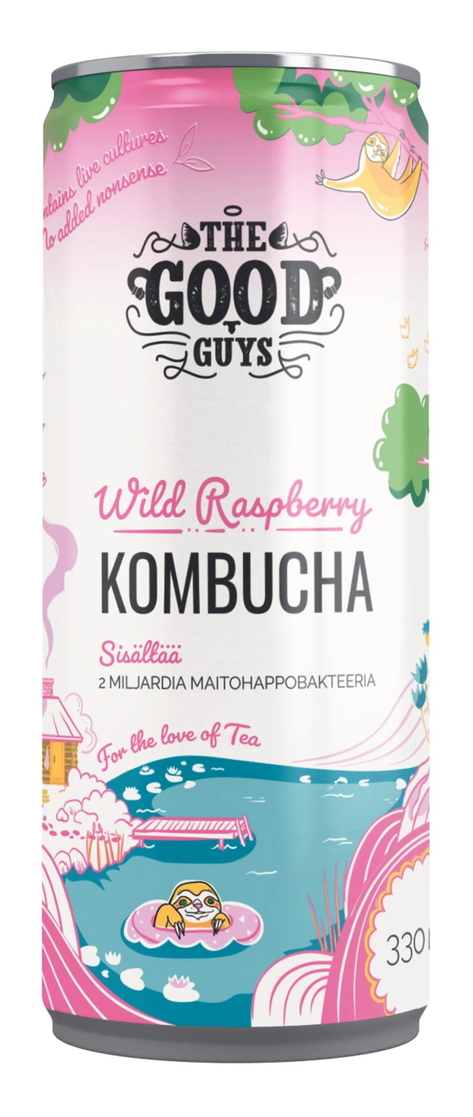 Wild Raspberry Kombucha 330 ml