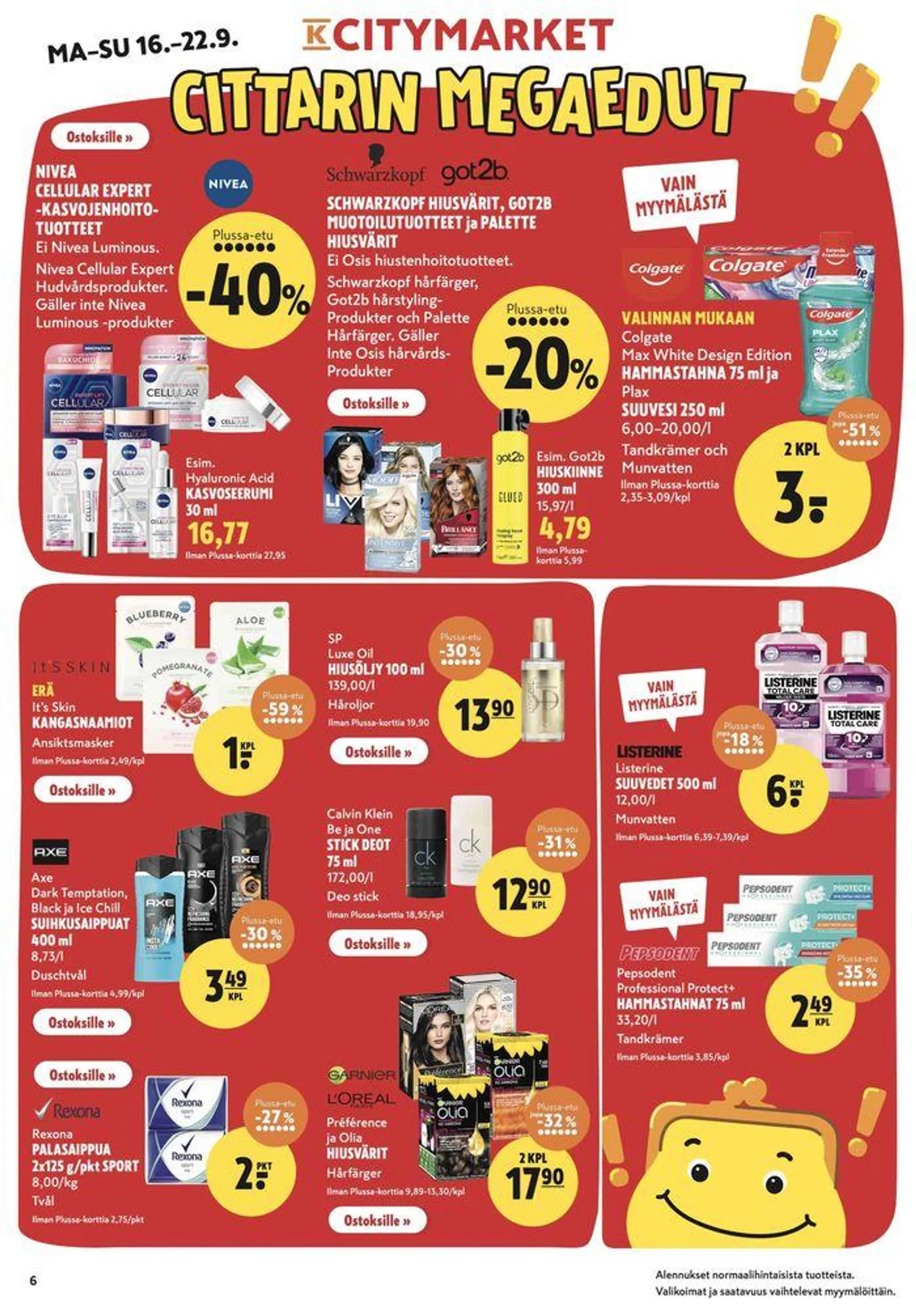 K-citymarket tarjoukset voimassa alkaen 18. syyskuuta - 2. lokakuuta 2024 - Tarjouslehti sivu 15