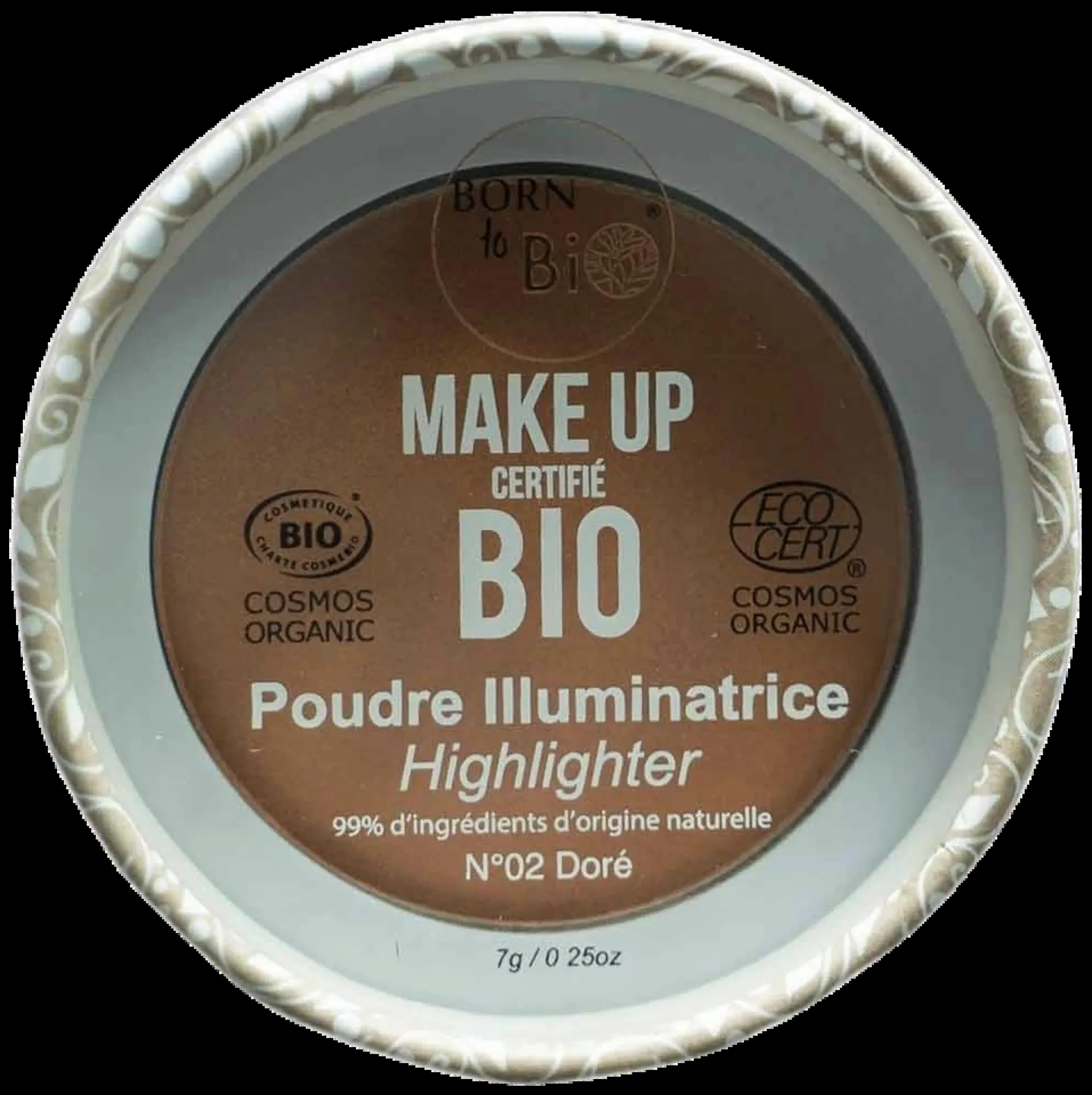 Born to Bio Organic Highlighter N°2 - Korostuspuuteri Doré 7g