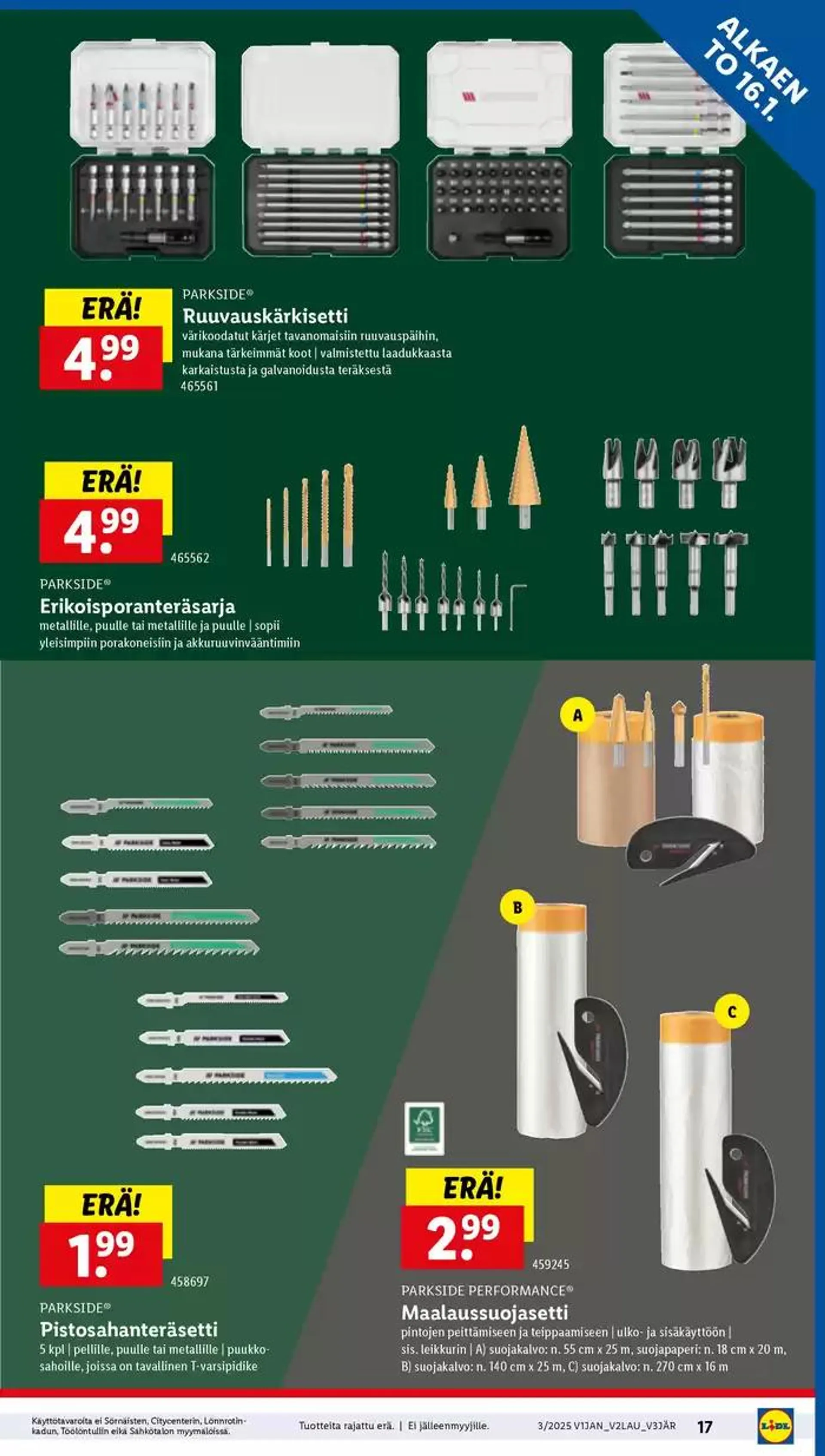 Lidl tarjoukset voimassa alkaen 13. tammikuuta - 22. tammikuuta 2025 - Tarjouslehti sivu 17