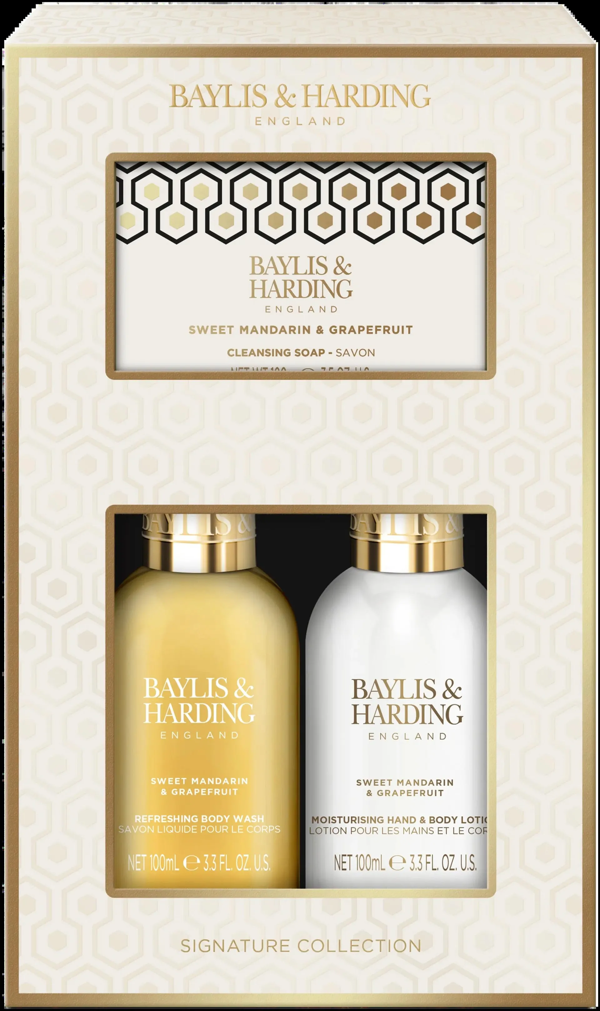 Baylis & Harding Sweet Mandarin & Grapefruit Luxury Mini Indulgent Shower lahjapakkaus