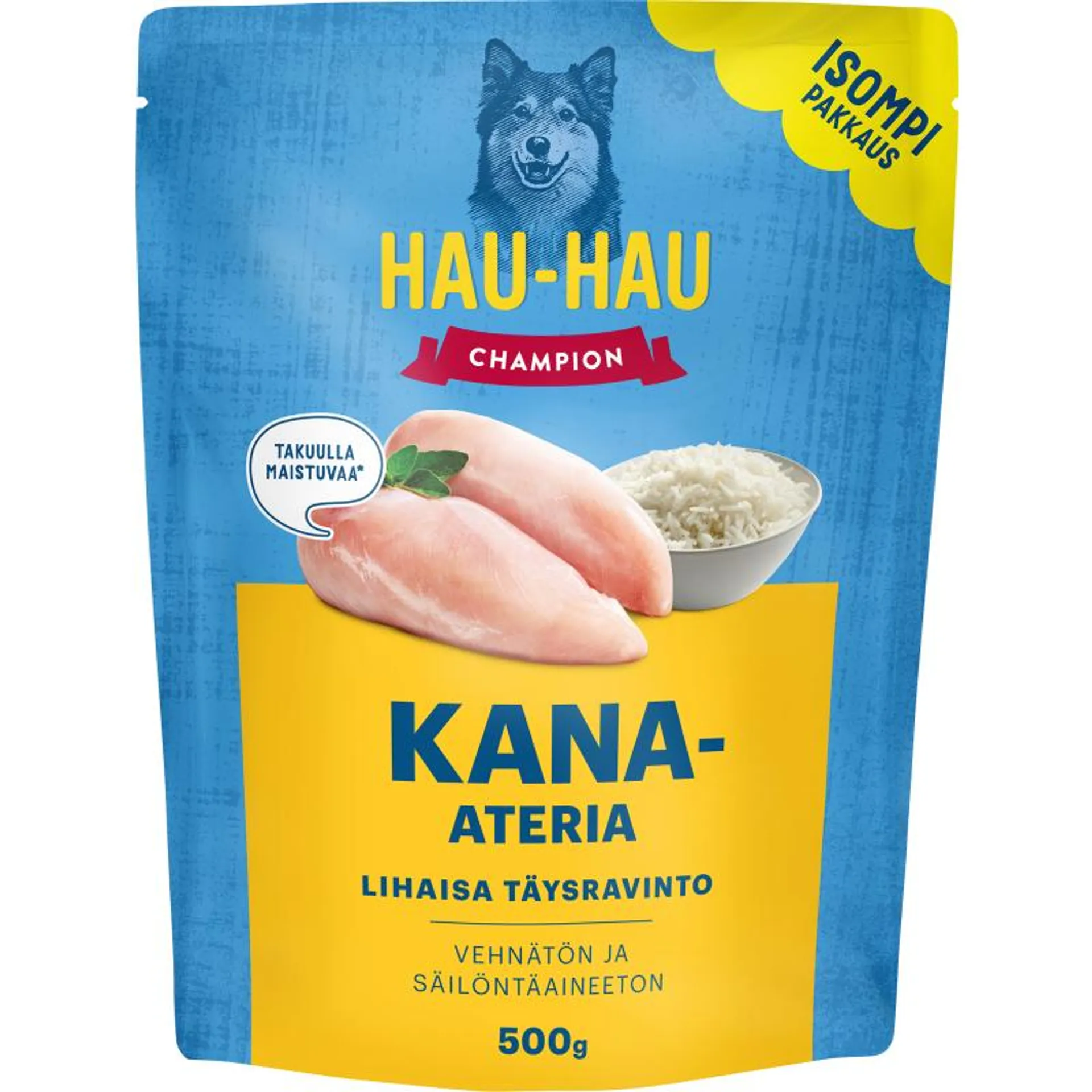 Koiranruoka Hau-Hau 500 g kana-ateria