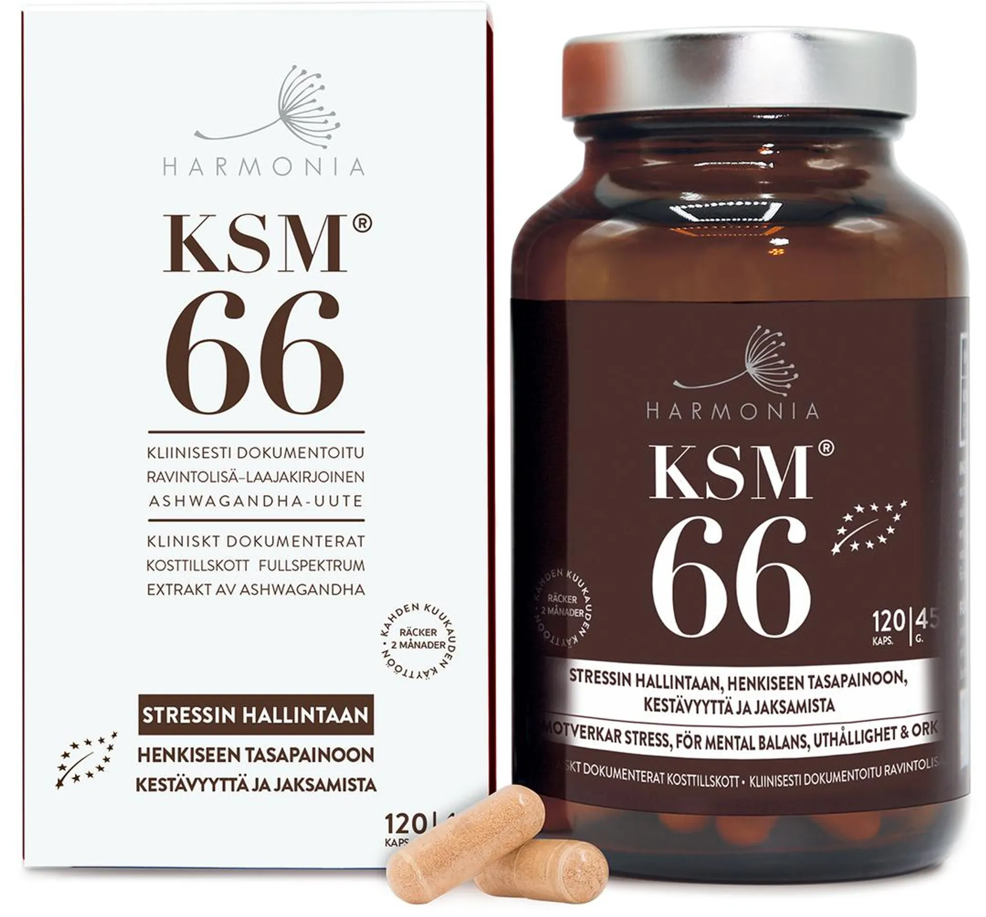 KSM66-ashwagandhakapselit, 45 g