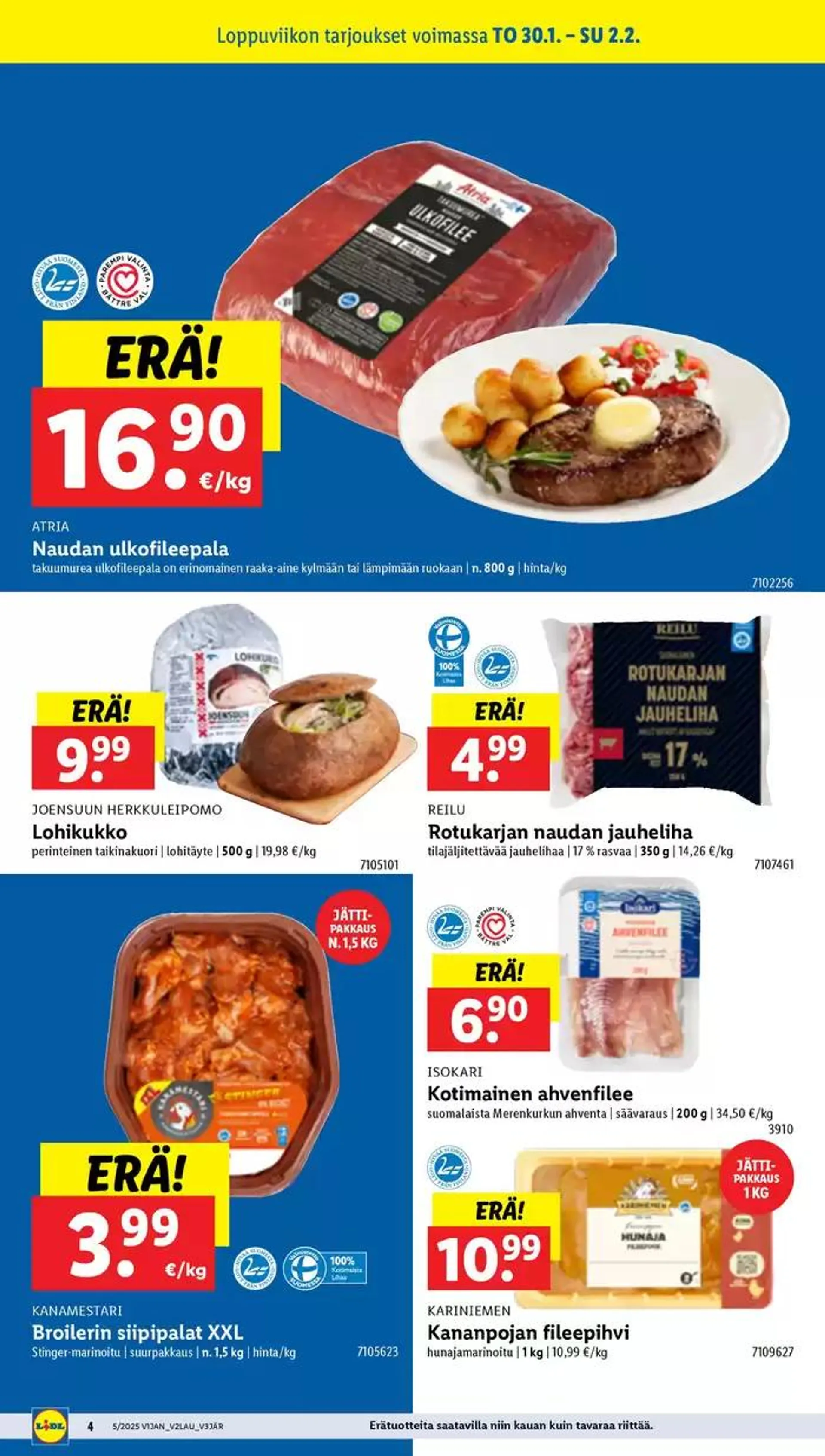 Lidl tarjoukset voimassa alkaen 27. tammikuuta - 5. helmikuuta 2025 - Tarjouslehti sivu 4