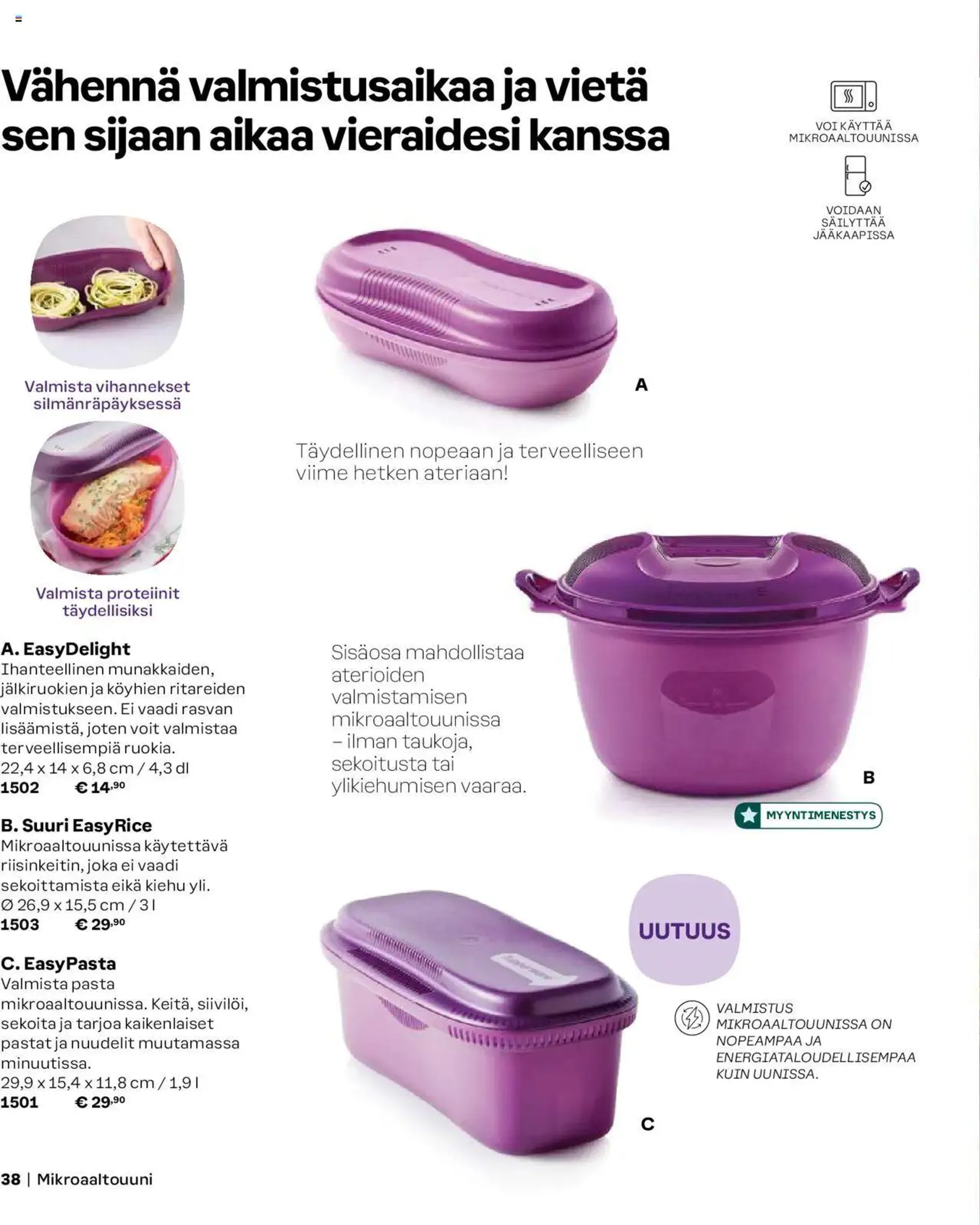 Tupperware tarjoukset - Syksy/Talvi 2024/25 voimassa alkaen 1. syyskuuta - 31. tammikuuta 2025 - Tarjouslehti sivu 38