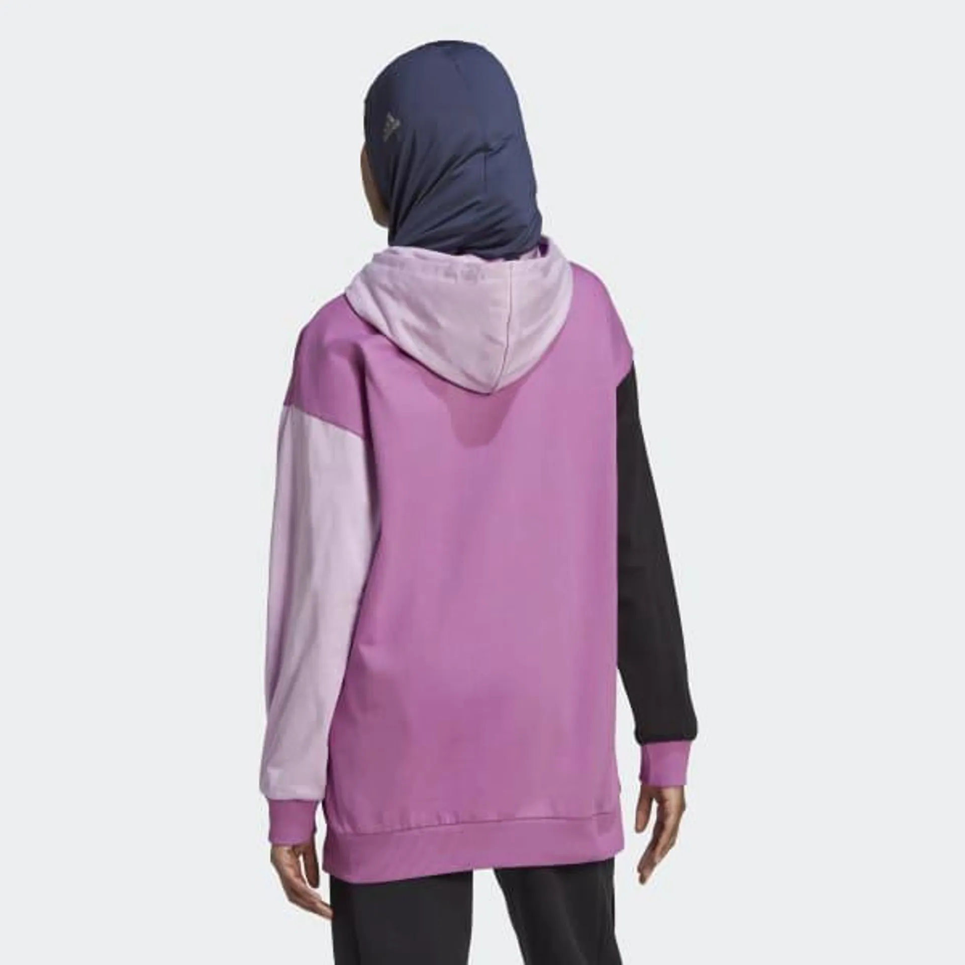 Sweat-shirt à capuche oversize à logo colorblock Essentials