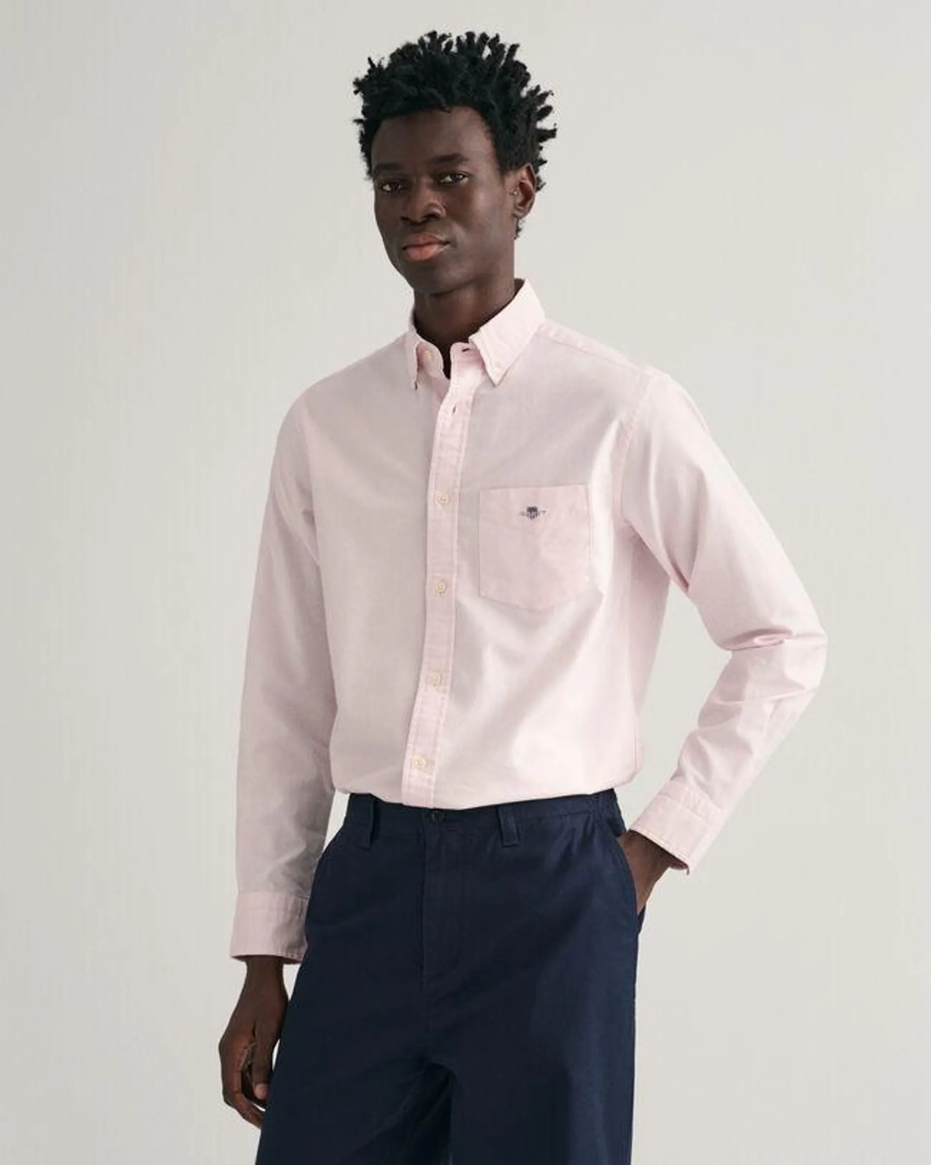 Regular fit ‑mitoitettu oxford-paita