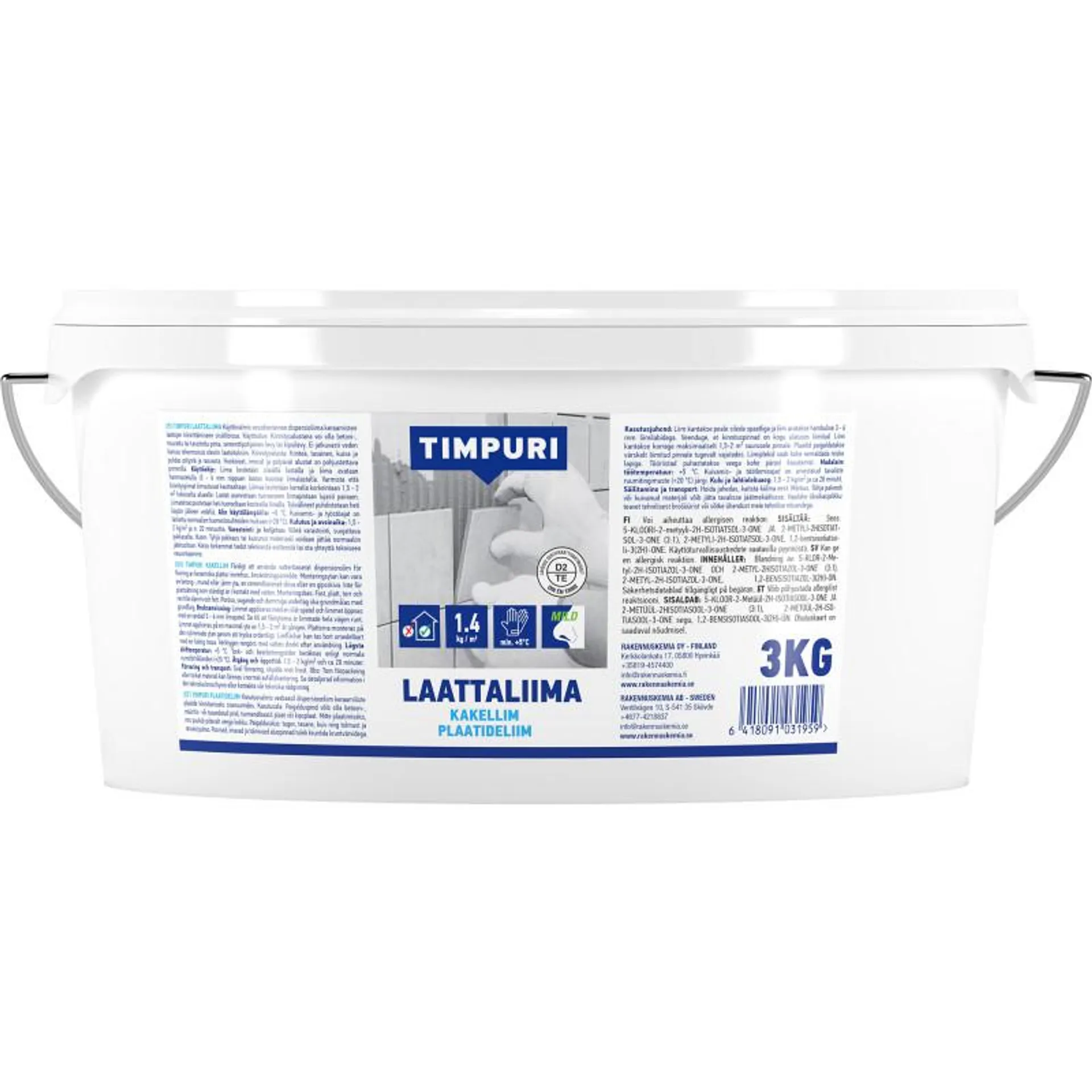 Laattaliima Timpuri 3 kg