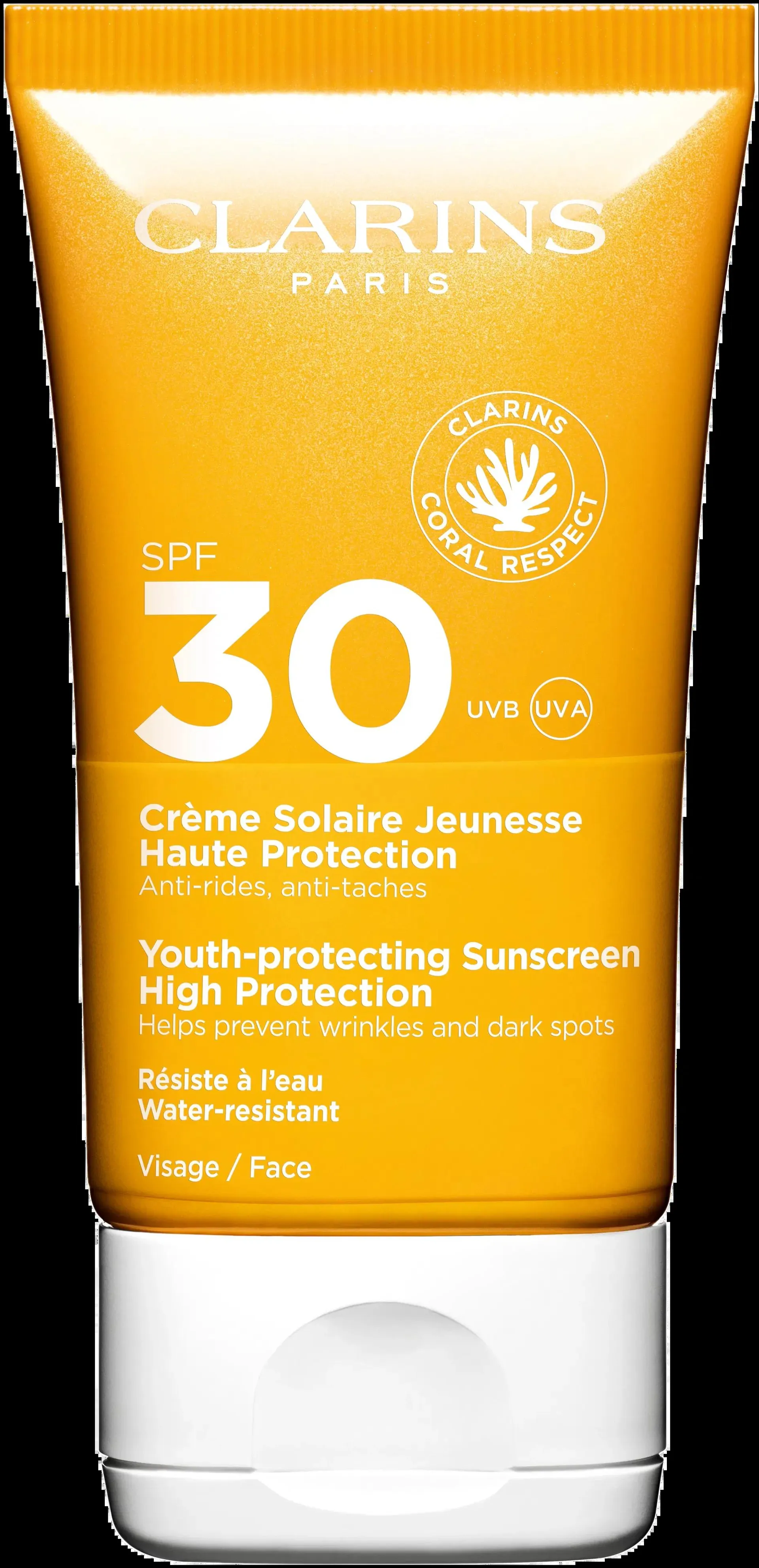 Clarins Youth-protecting Sunscreen SPF 30 for face aurinkosuojavoide 50 ml