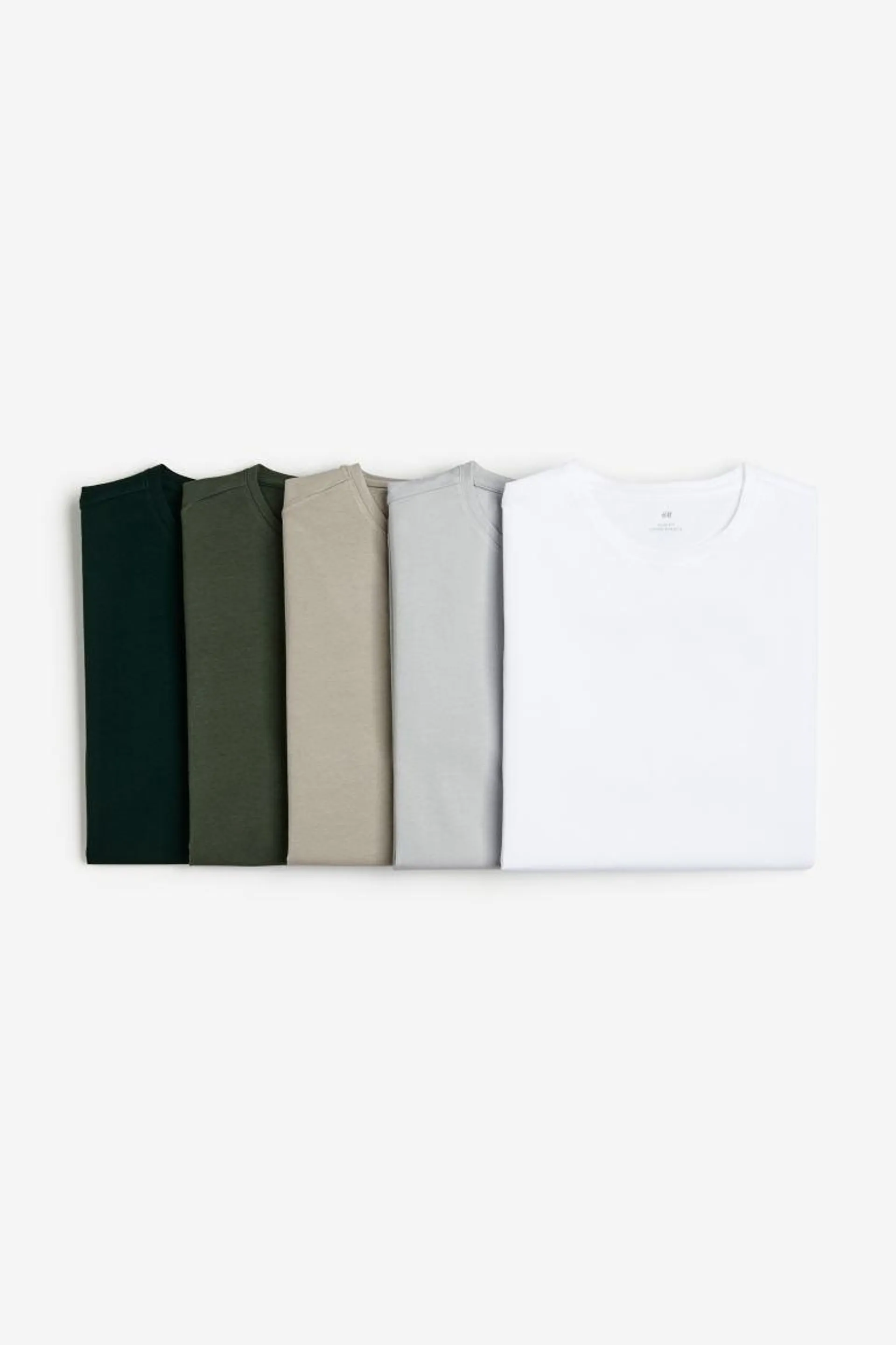 5-pack Slim Fit T-shirts