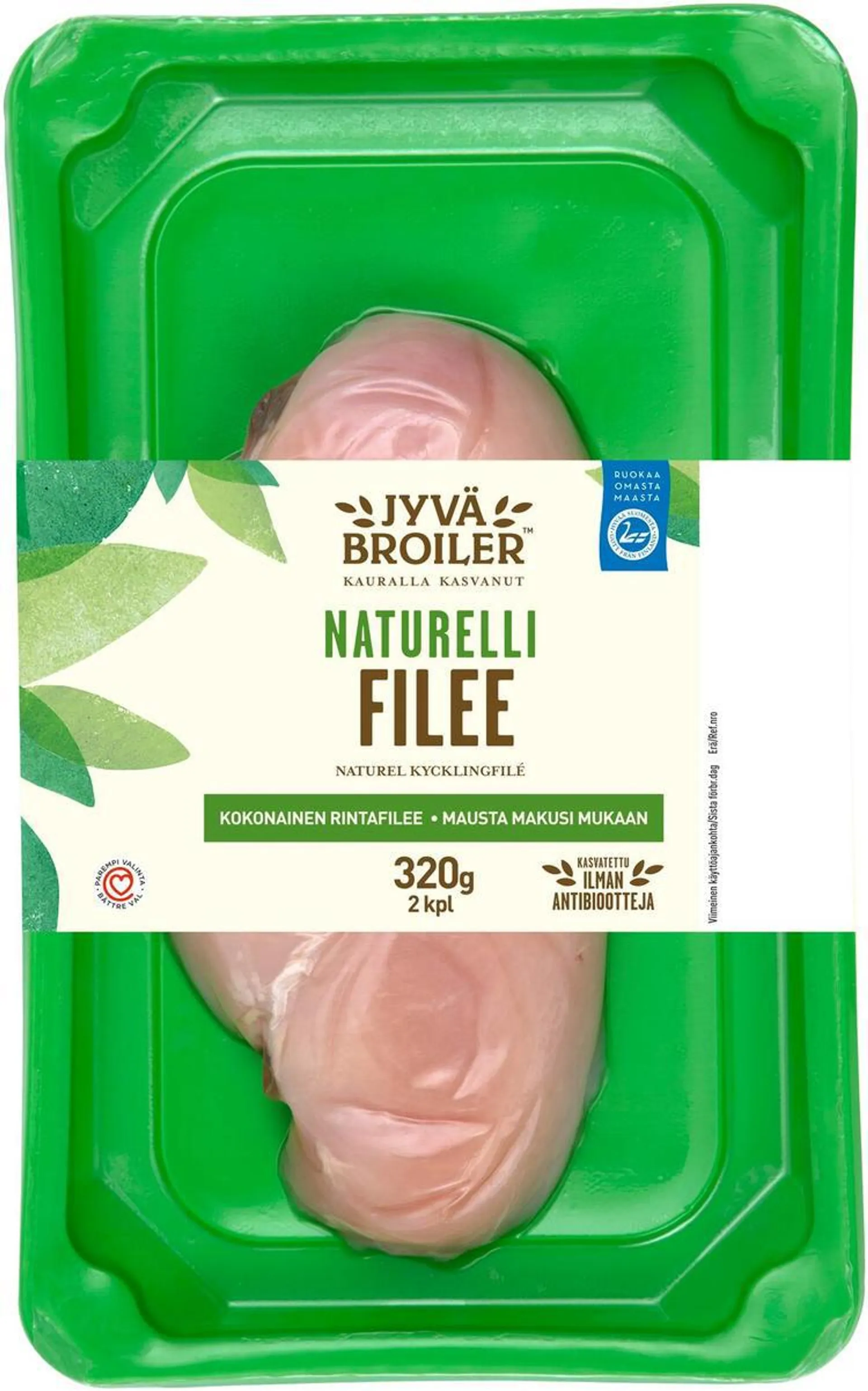 Jyväbroiler Broilerin Filee Naturelli 320g