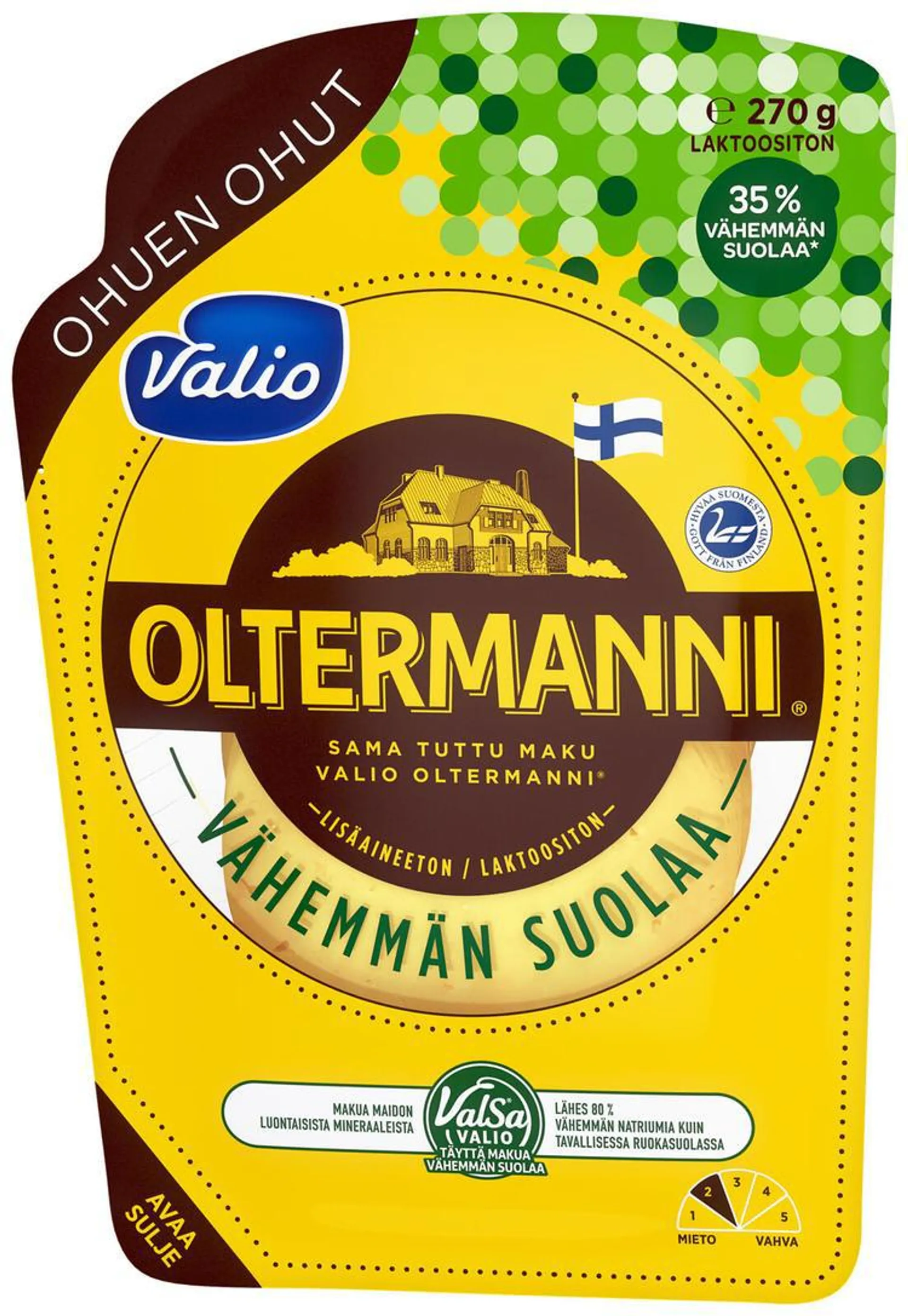 Valio Oltermanni® ohuen ohut e270 g viipale ValSa®