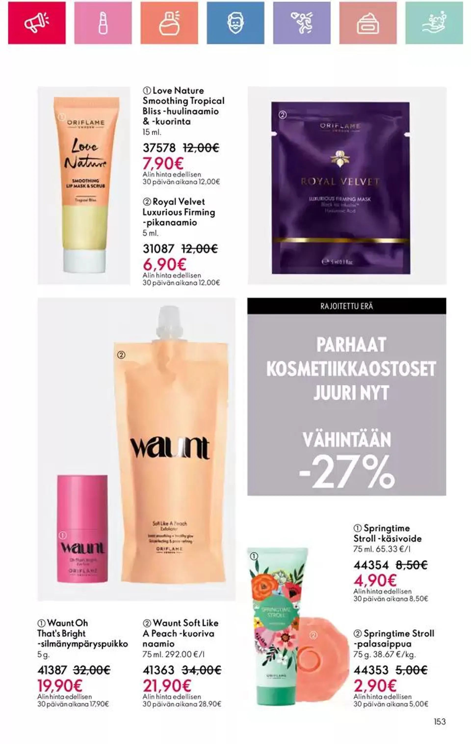 Oriflame tarjoukset voimassa alkaen 5. tammikuuta - 12. tammikuuta 2025 - Tarjouslehti sivu 153