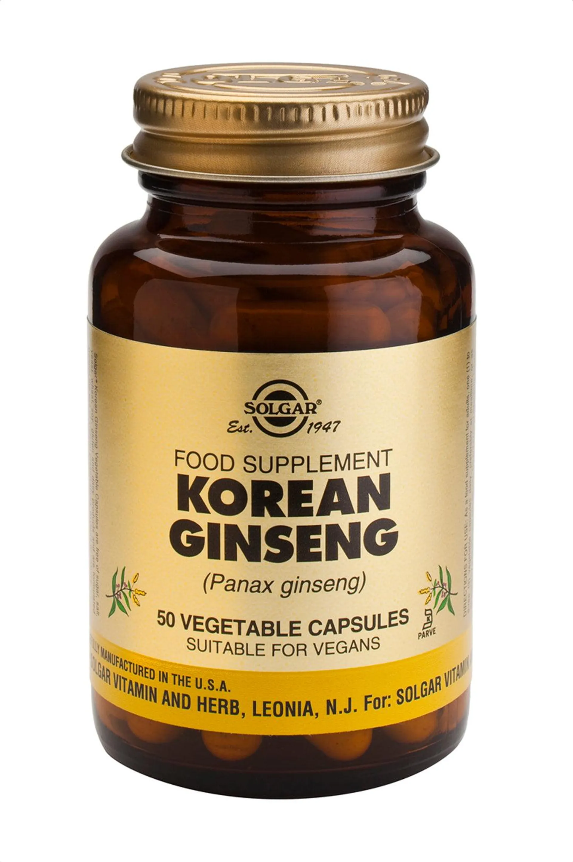 Korean ginseng, 520 mg