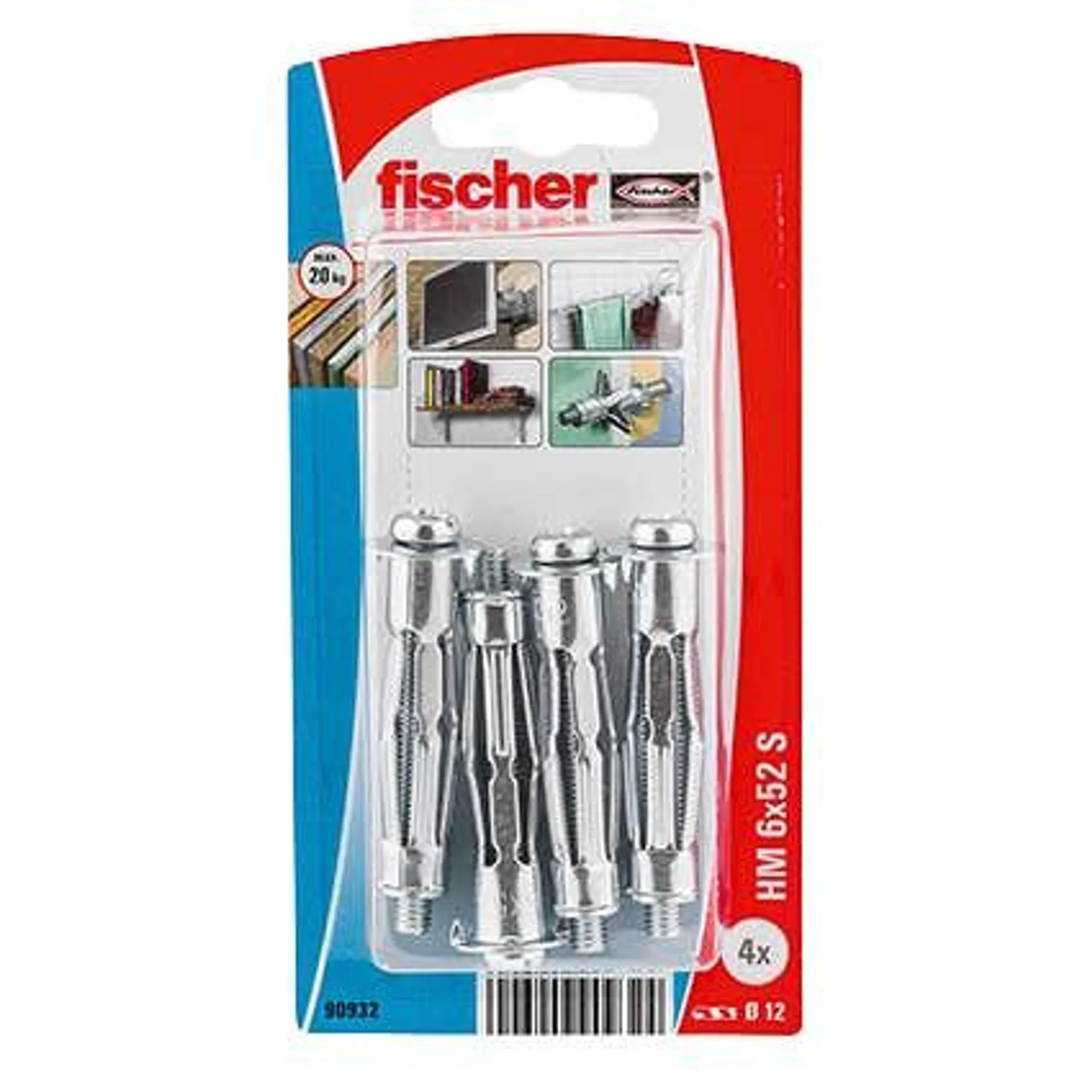 Fischer levyankkuri HM 6x52mm 4kpl