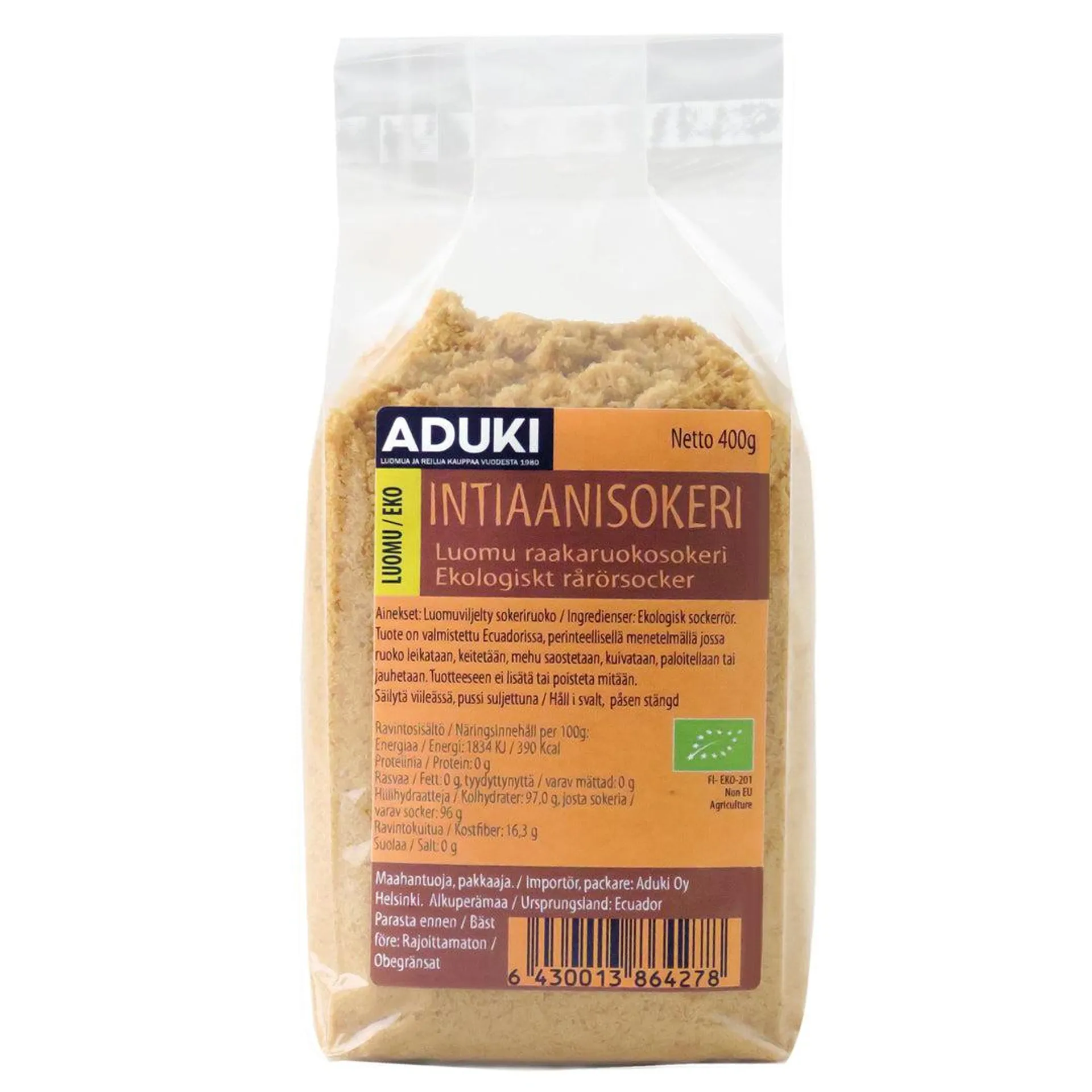 Intiaanisokeri, 400 g