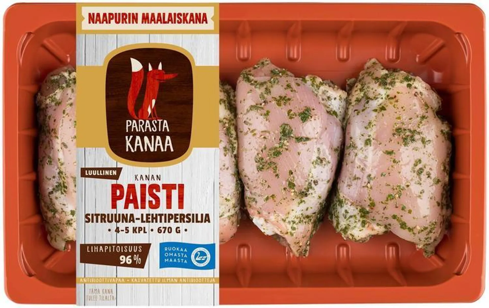 Naapurin Maalaiskanan paisti sitruuna-lehtipersilja 670g