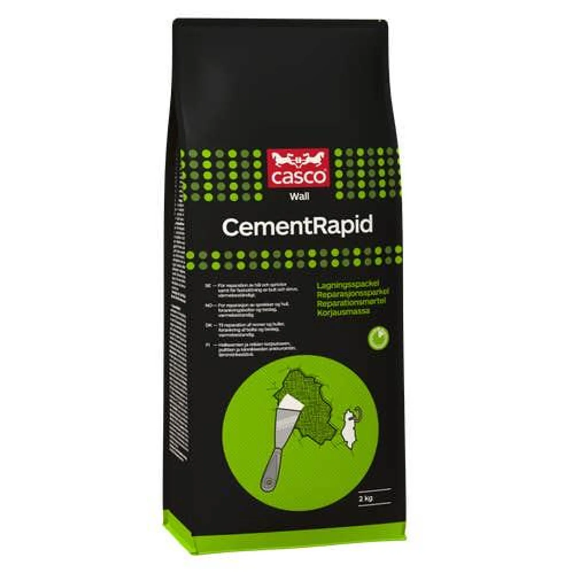 Casco lämmönkestävä korjausmassa Cement rapid 2kg