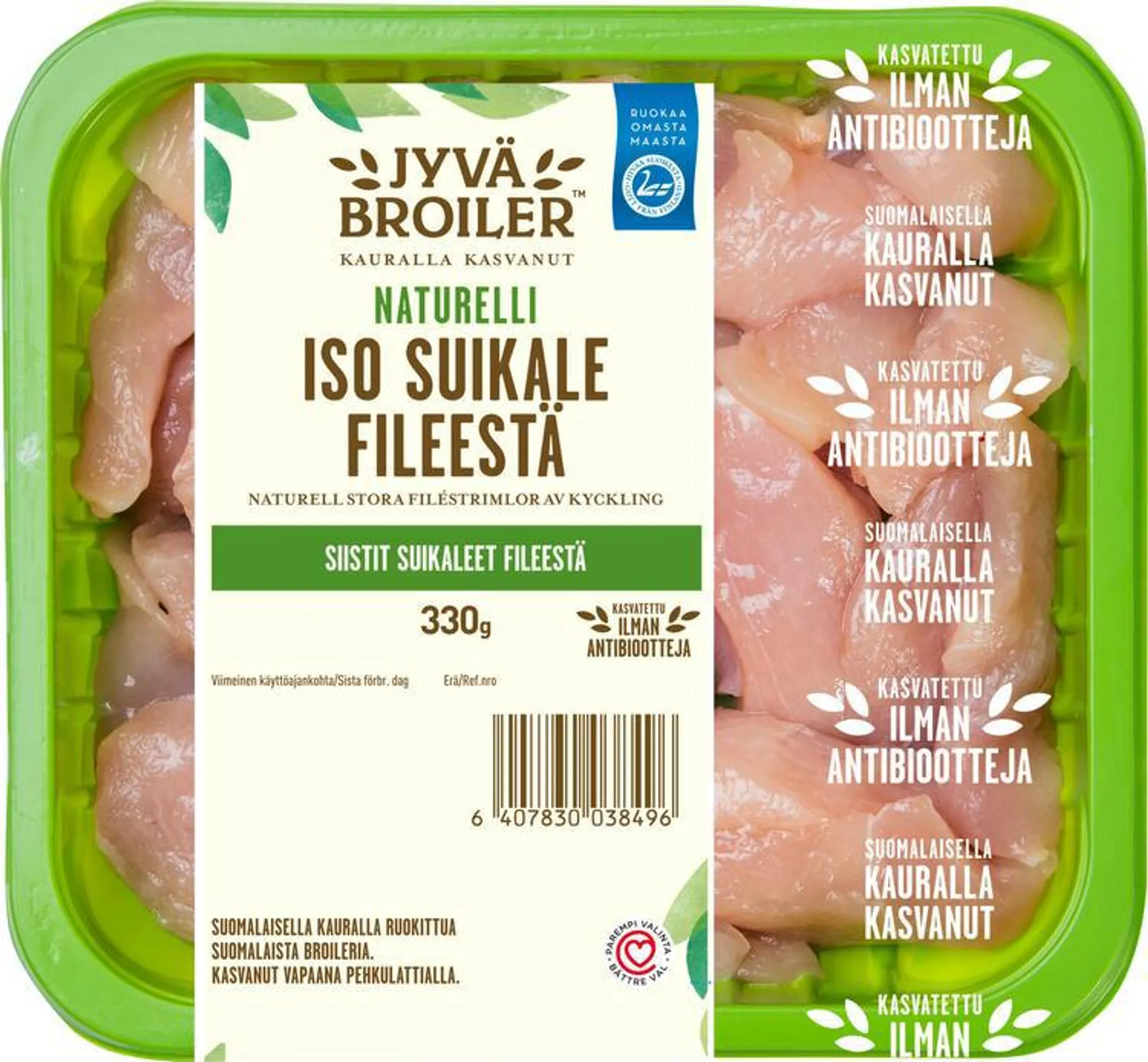 Jyväbroiler Iso Suikale Broilerin Fileestä Naturelli 330g