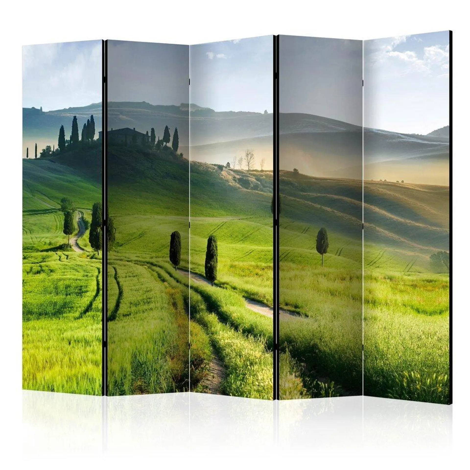 Sermi - Morning in the countryside II [Room Dividers], 225x172 cm